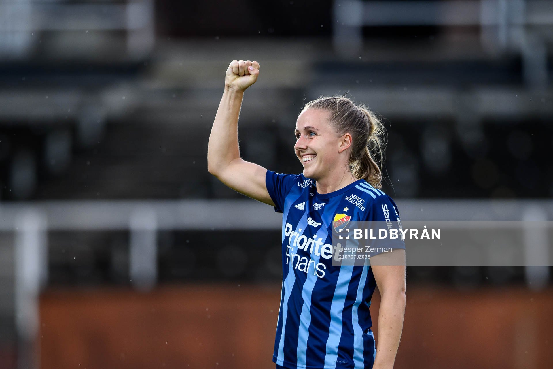Djurgårdens Gudrun Arnadottir jublar