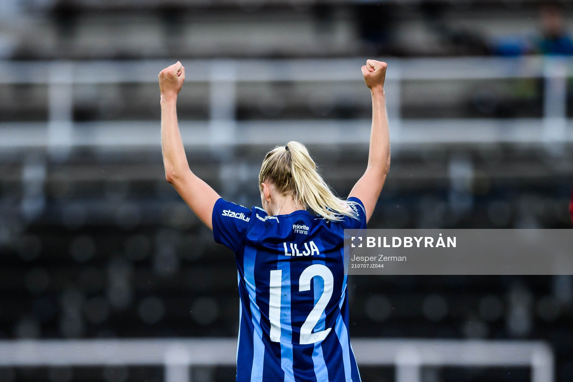 Djurgårdens Nellie Lilja jublar