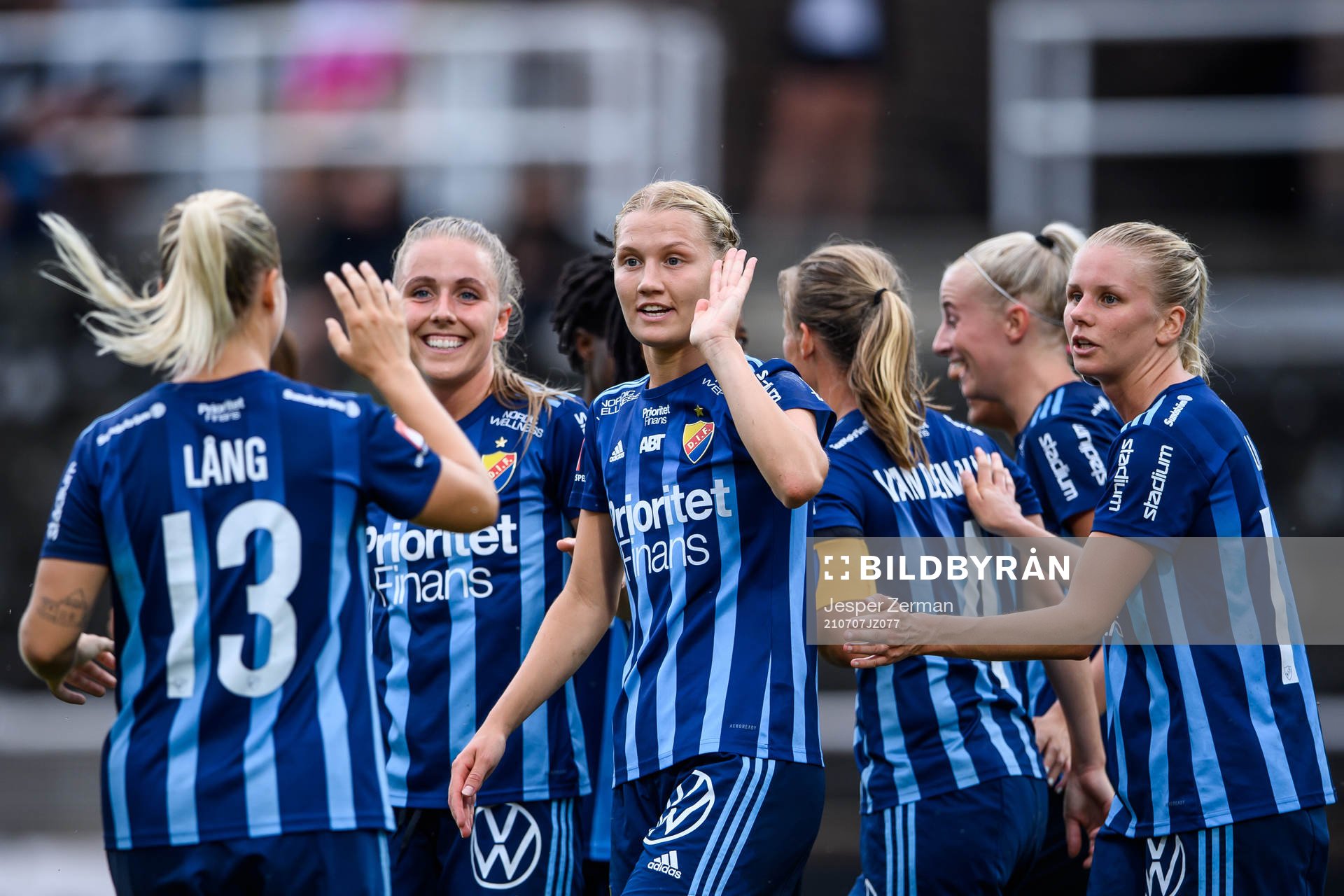 Djurgårdens Sara Olai (m) jublar