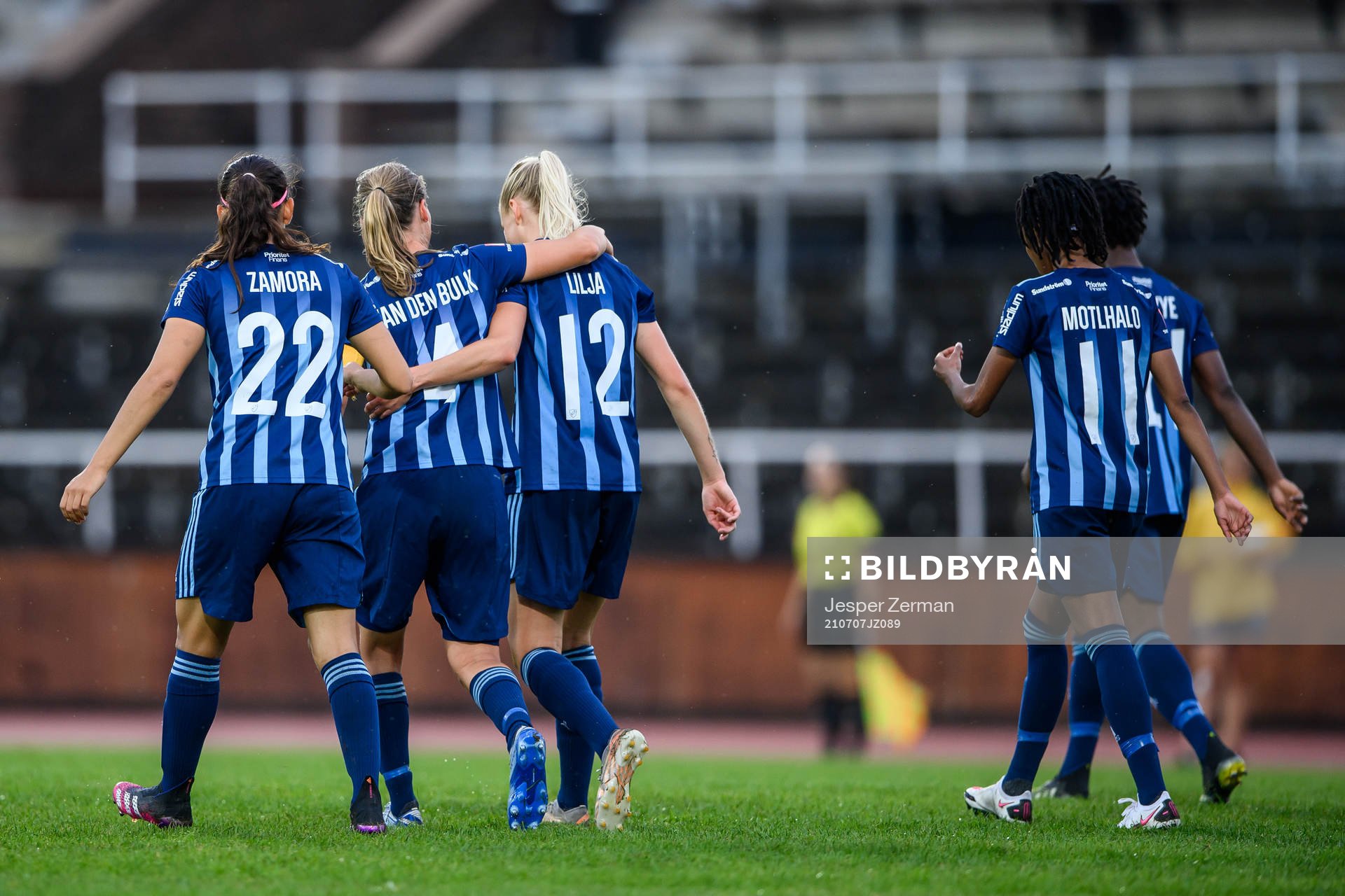 Djurgårdens Nellie Lilja jublar