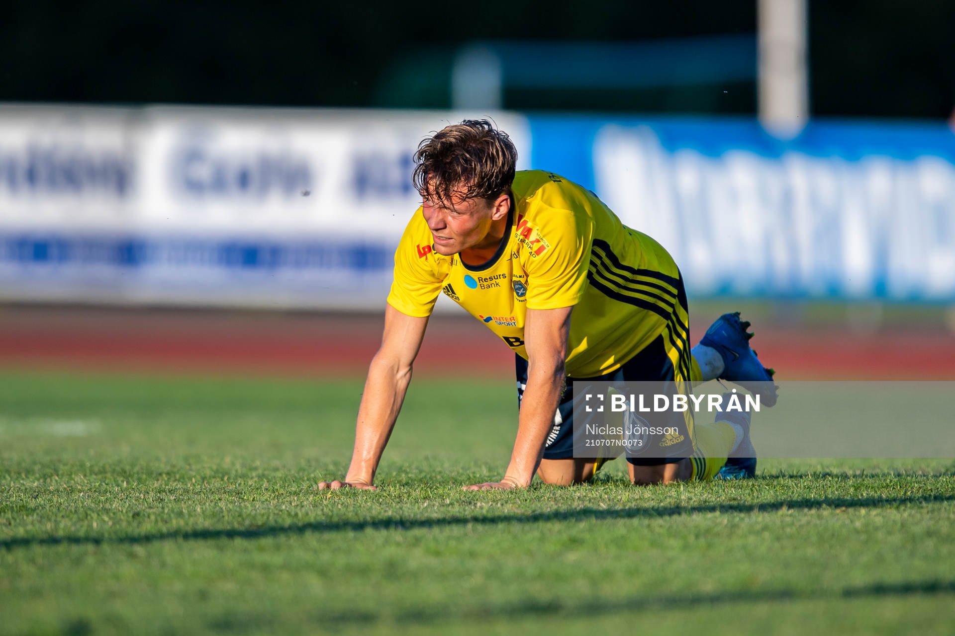 Ängelholms Filip Sjöberg har ont