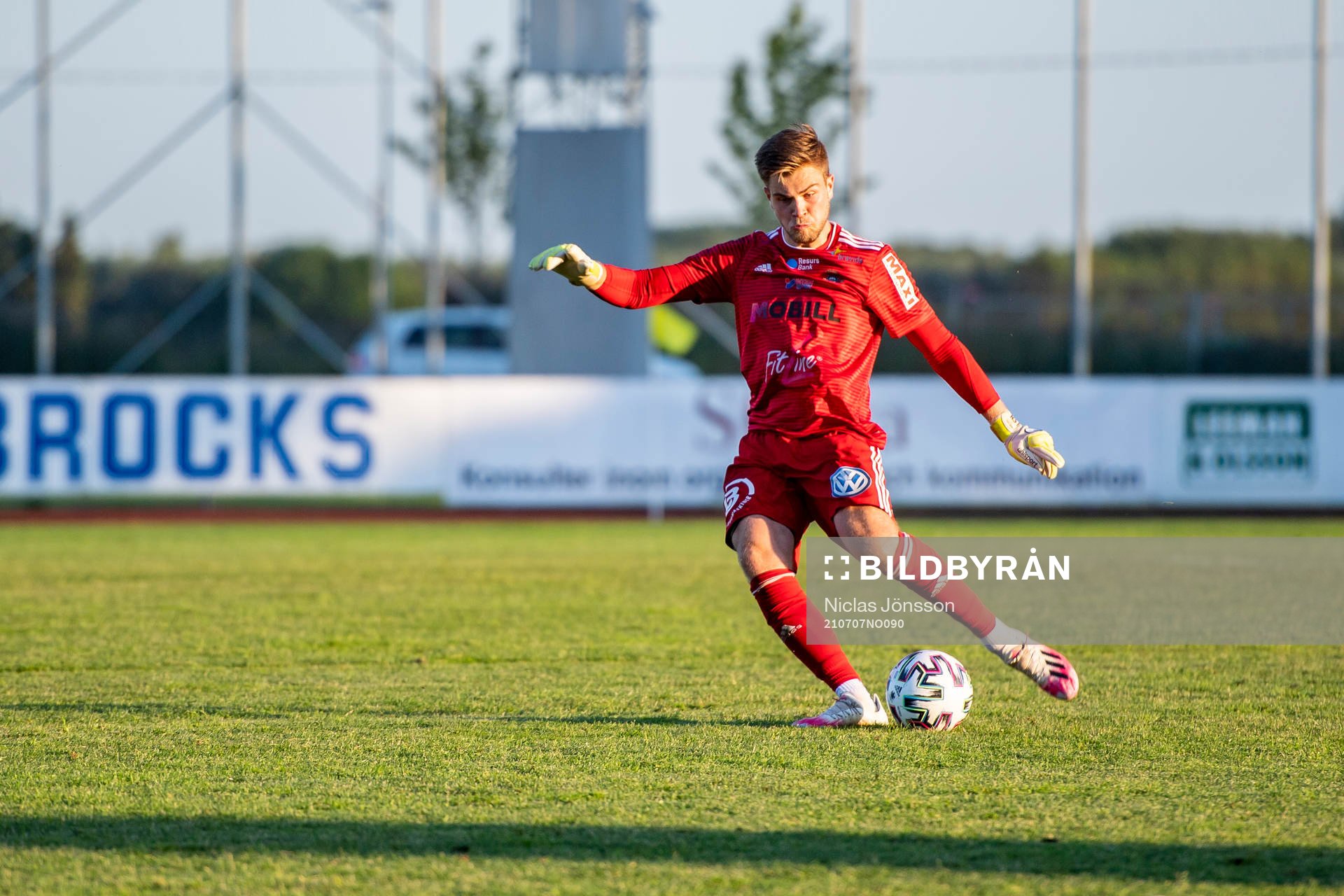 Ängelholms målvakt Robin Streifert