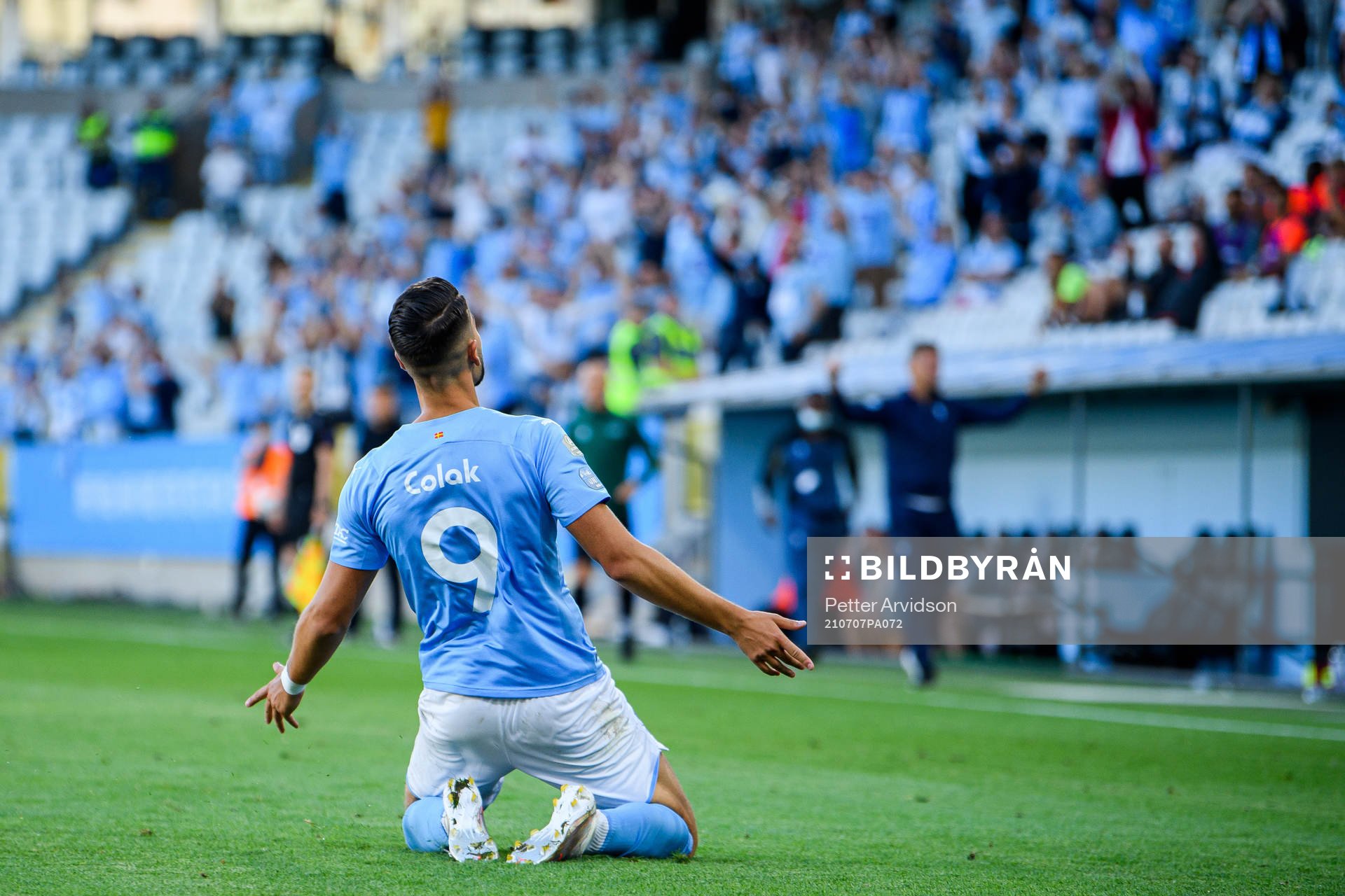 Antonio Colak of Malmö FF celebrates the 1-0 goal