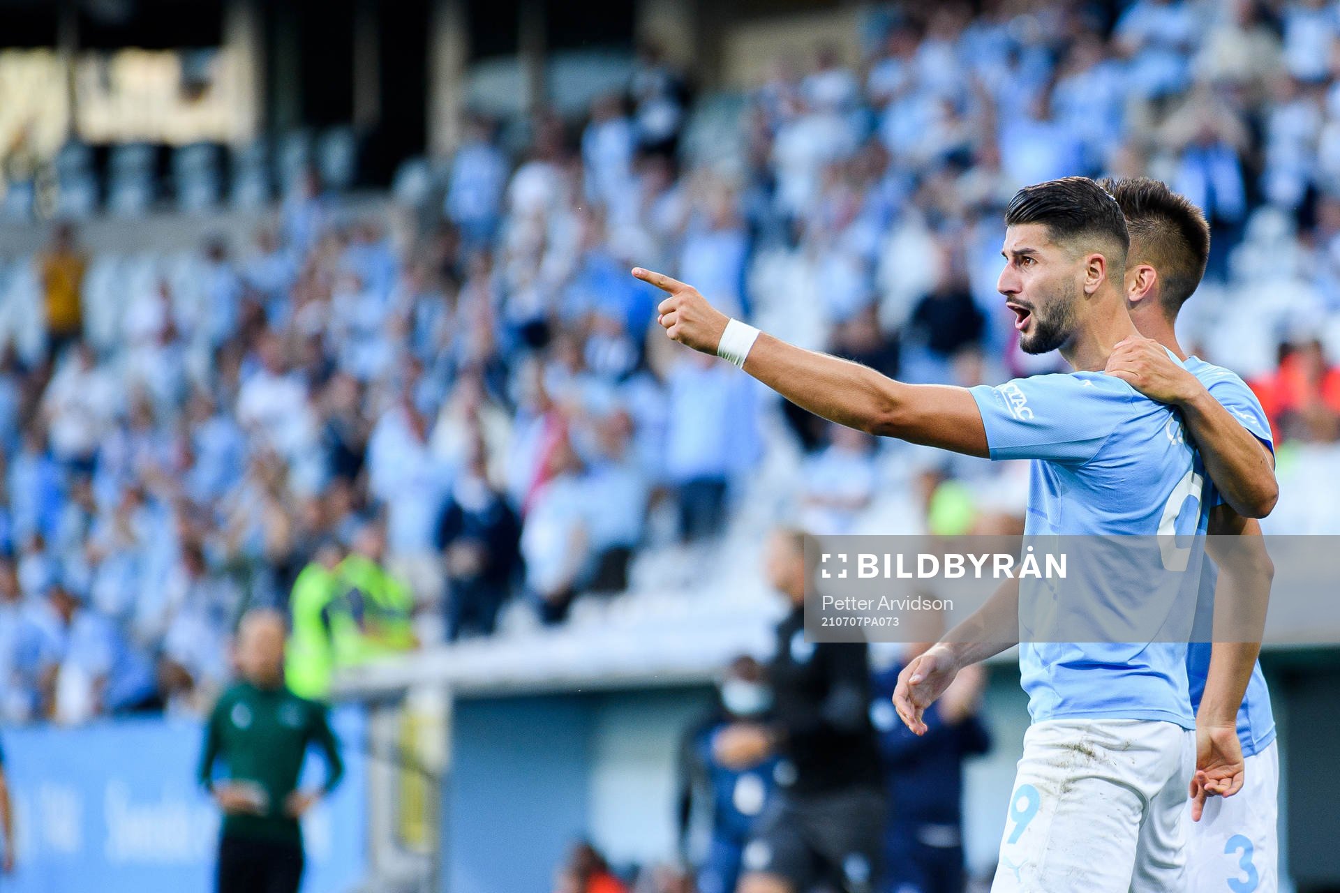 Antonio Colak of Malmö FF celebrates the 1-0 goal