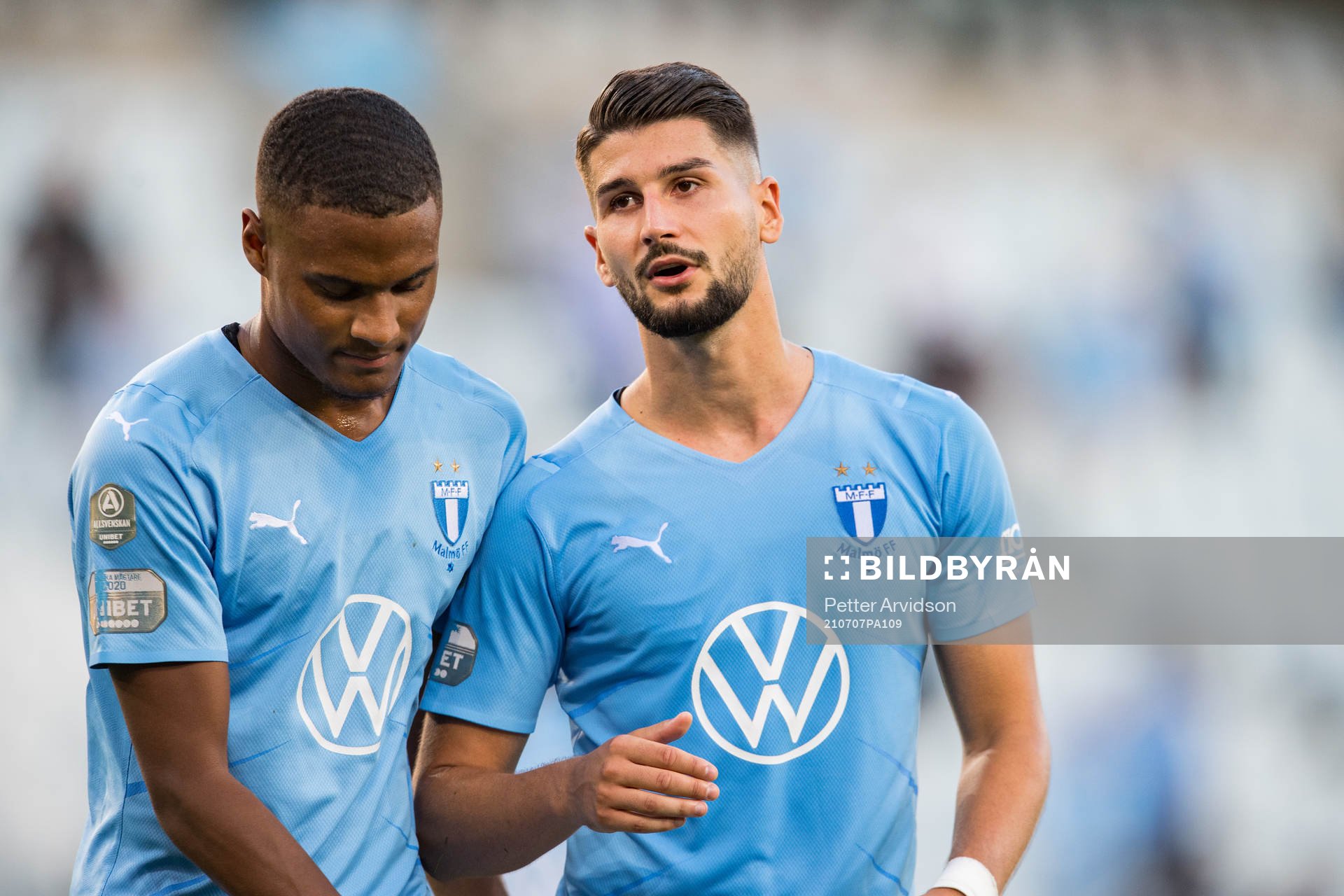 Amin Sarr and Antonio Colak of Malmö FF