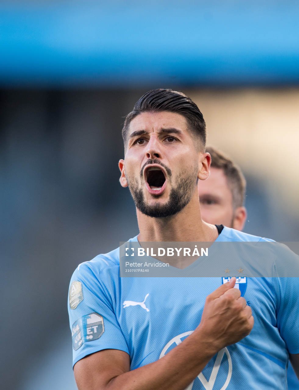 Antonio Colak of Malmö FF celebrates