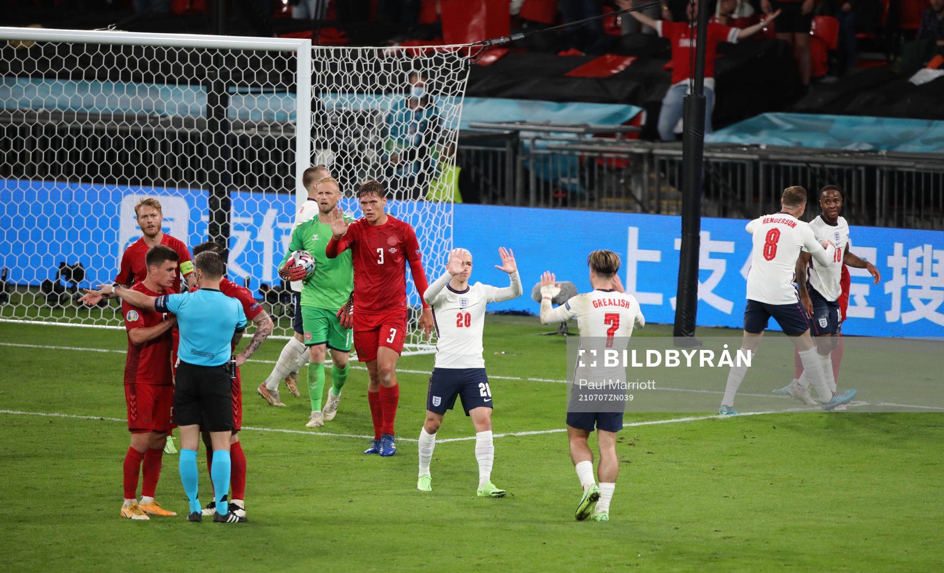 Phil Foden of England celebrates a penalty kick