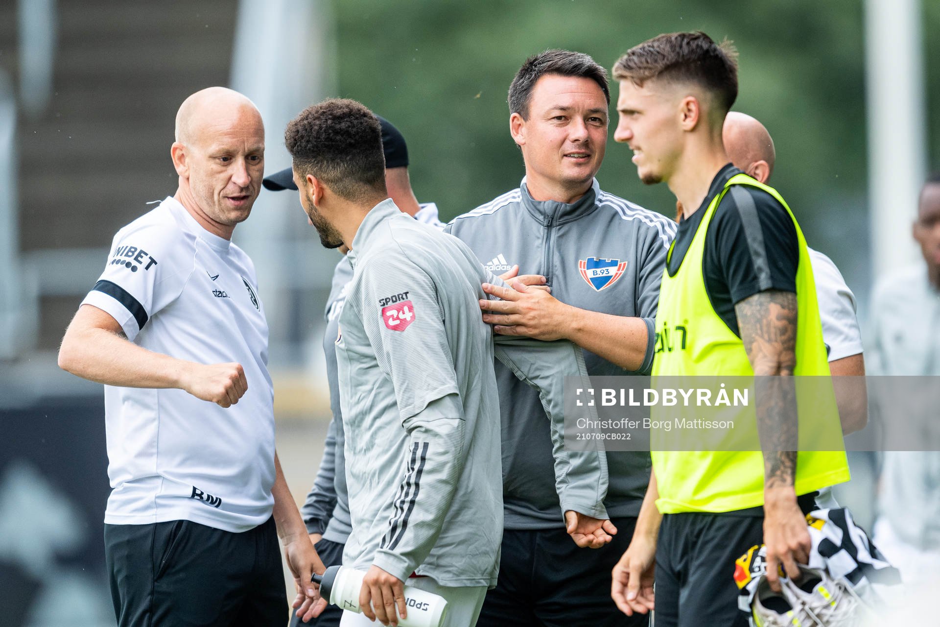 Landskronas tränare Billy Magnusson och B93s tränare