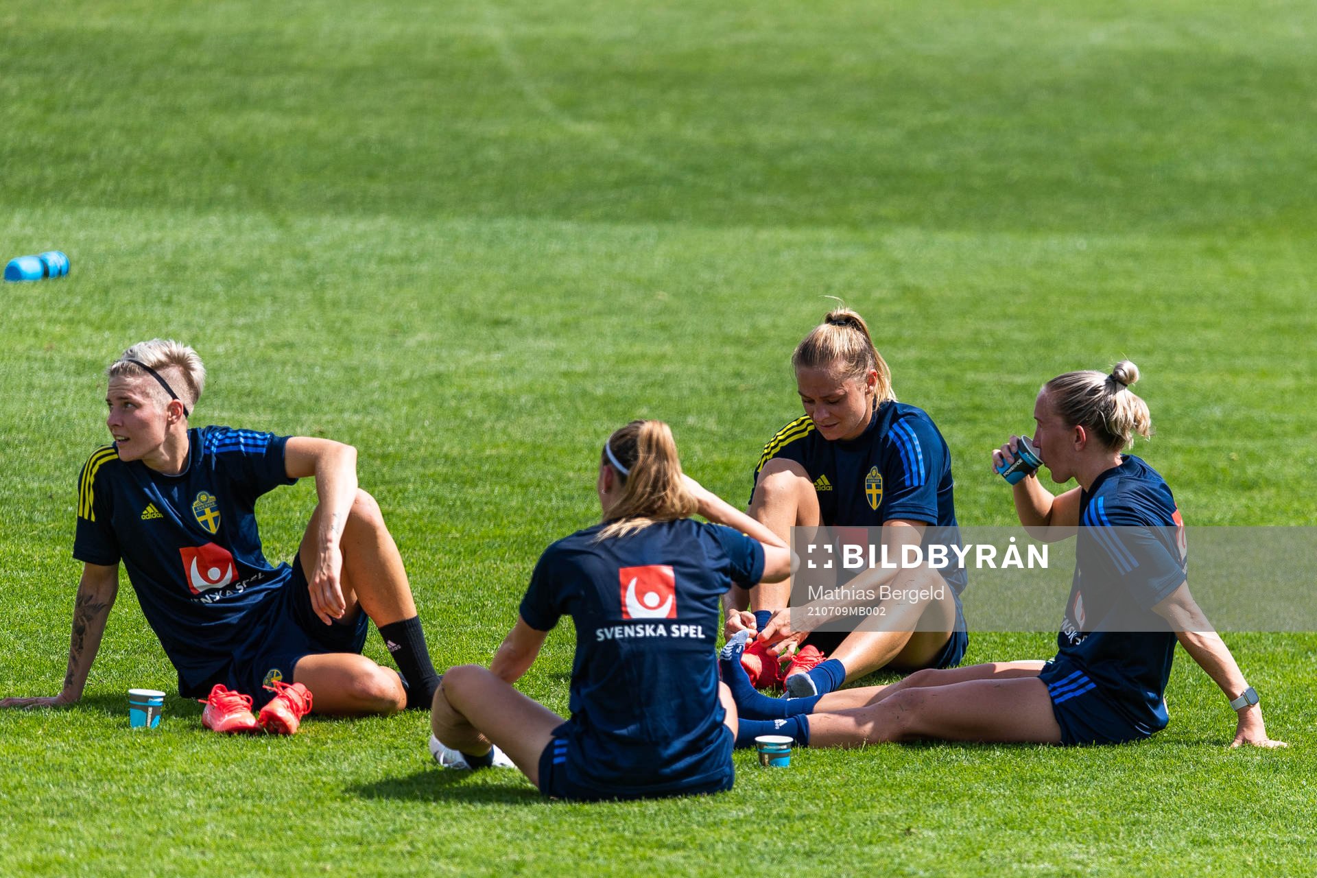 Lina Hurtig, Kosovare Asllani, Fridolina Rolfö och Julia