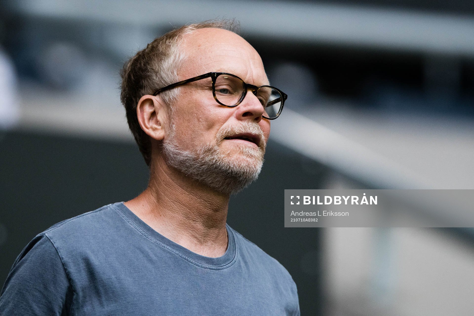 Christian Luuk på läktaren
