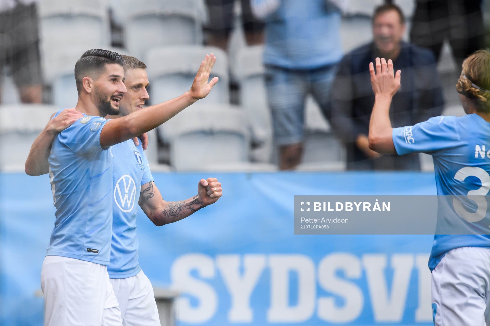 Malmö FFs Antonio Colak och Sören Rieks jublar