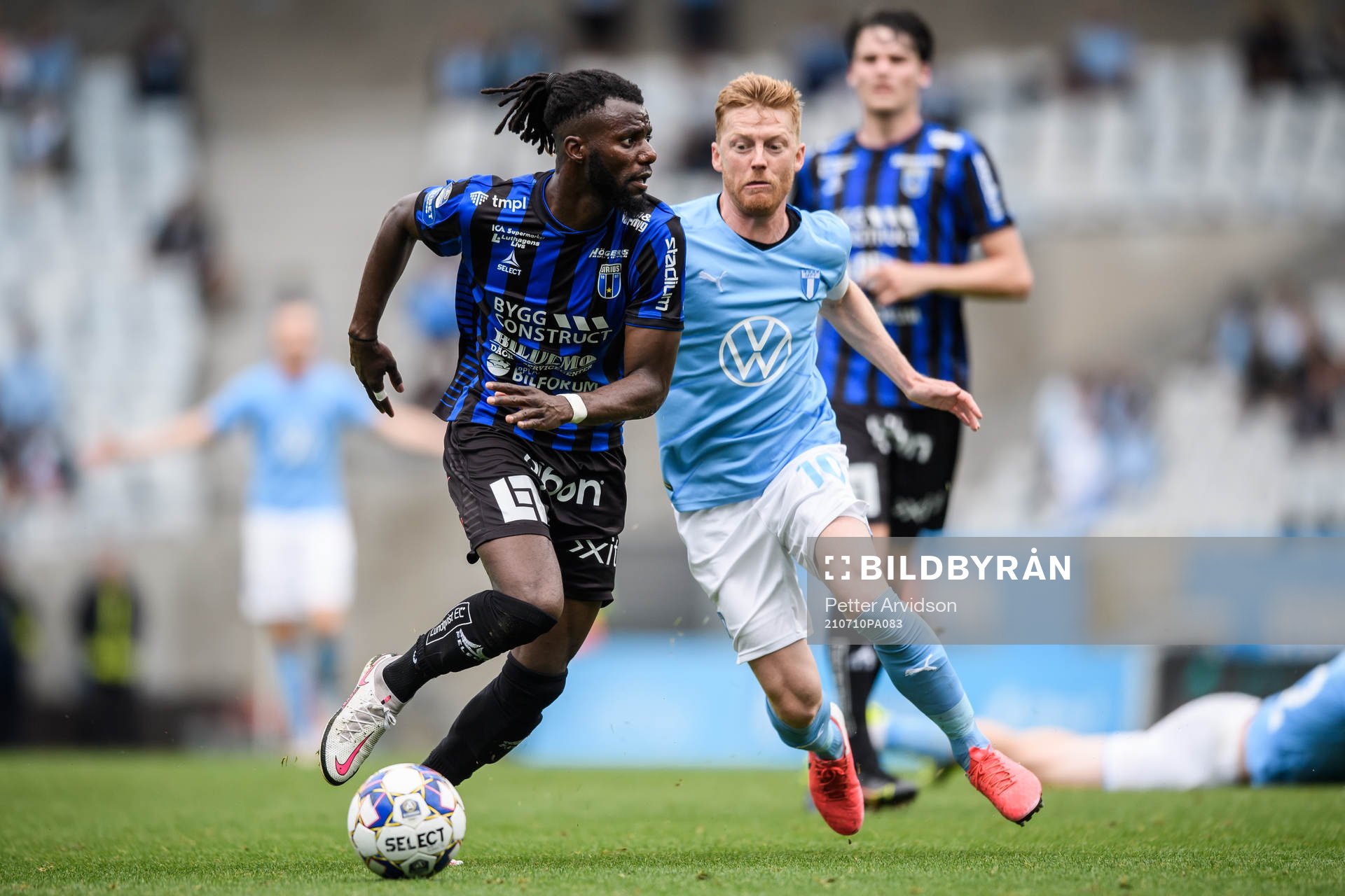 Sirius Joseph Colley och Malmö FFs Anders Christiansen