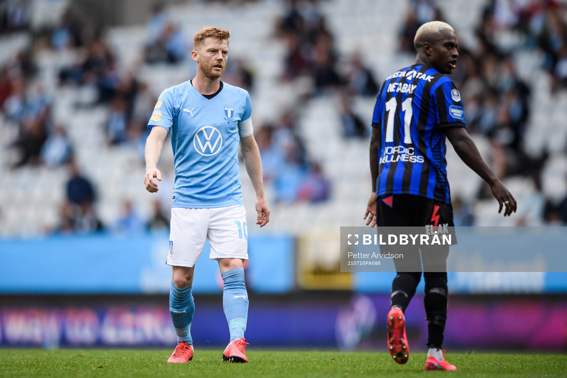 Malmö FFs Anders Christiansen och Sirius Nahom Girmai