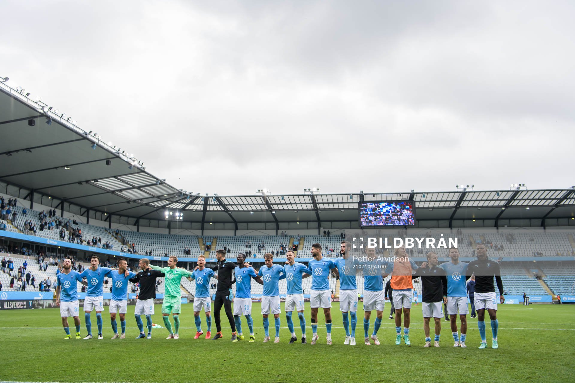 Malmö FFs spelare jublar
