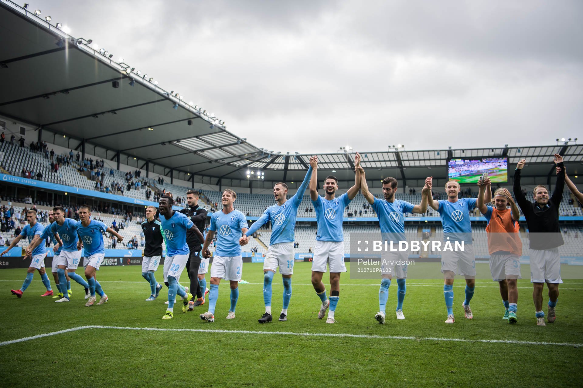 Malmö FFs spelare jublar