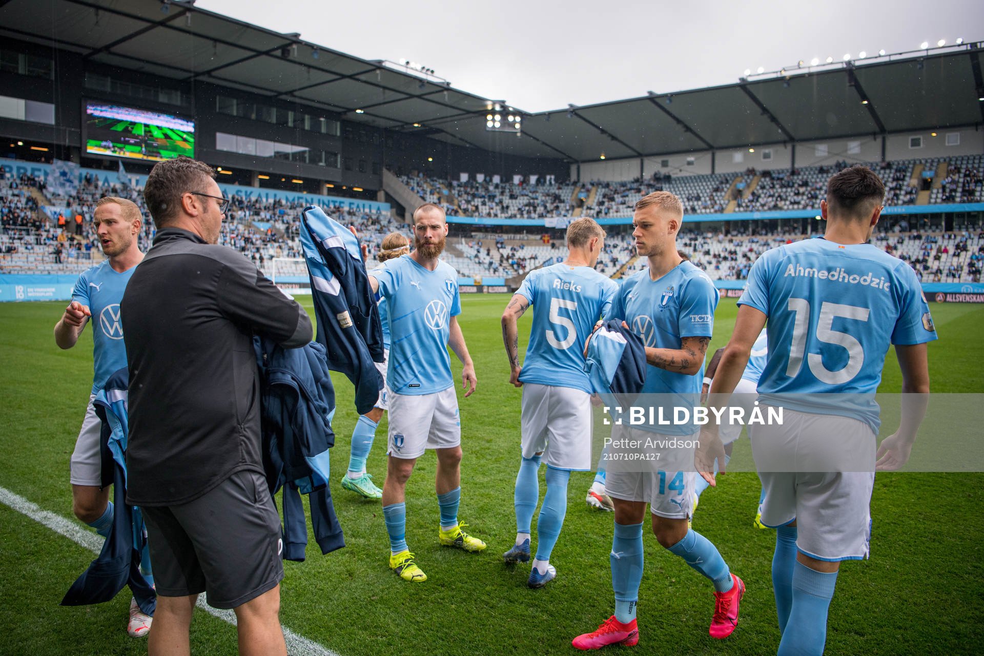 Malmö FFs Franz Brorsson, Jo Inge Berget och Felix Beijmo