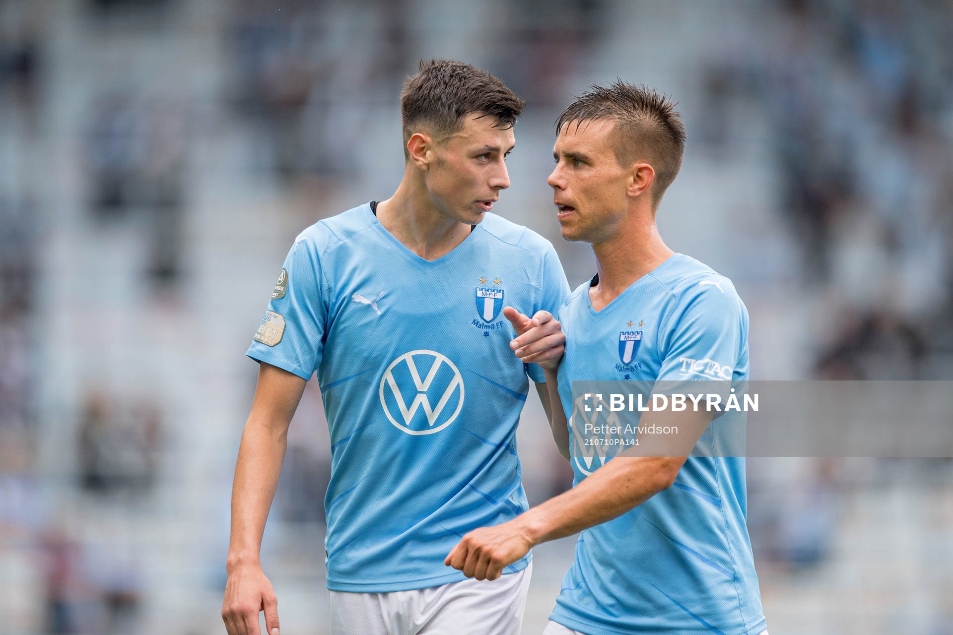 Malmö FFs Anel Ahmedhodzic och Jonas Knudsen