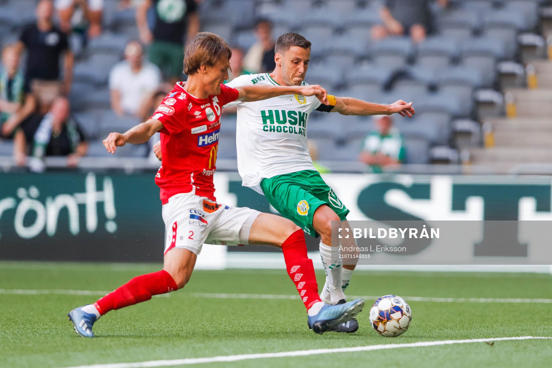 Degerfors Gustav Granath och Hammarbys Jeppe Andersen
