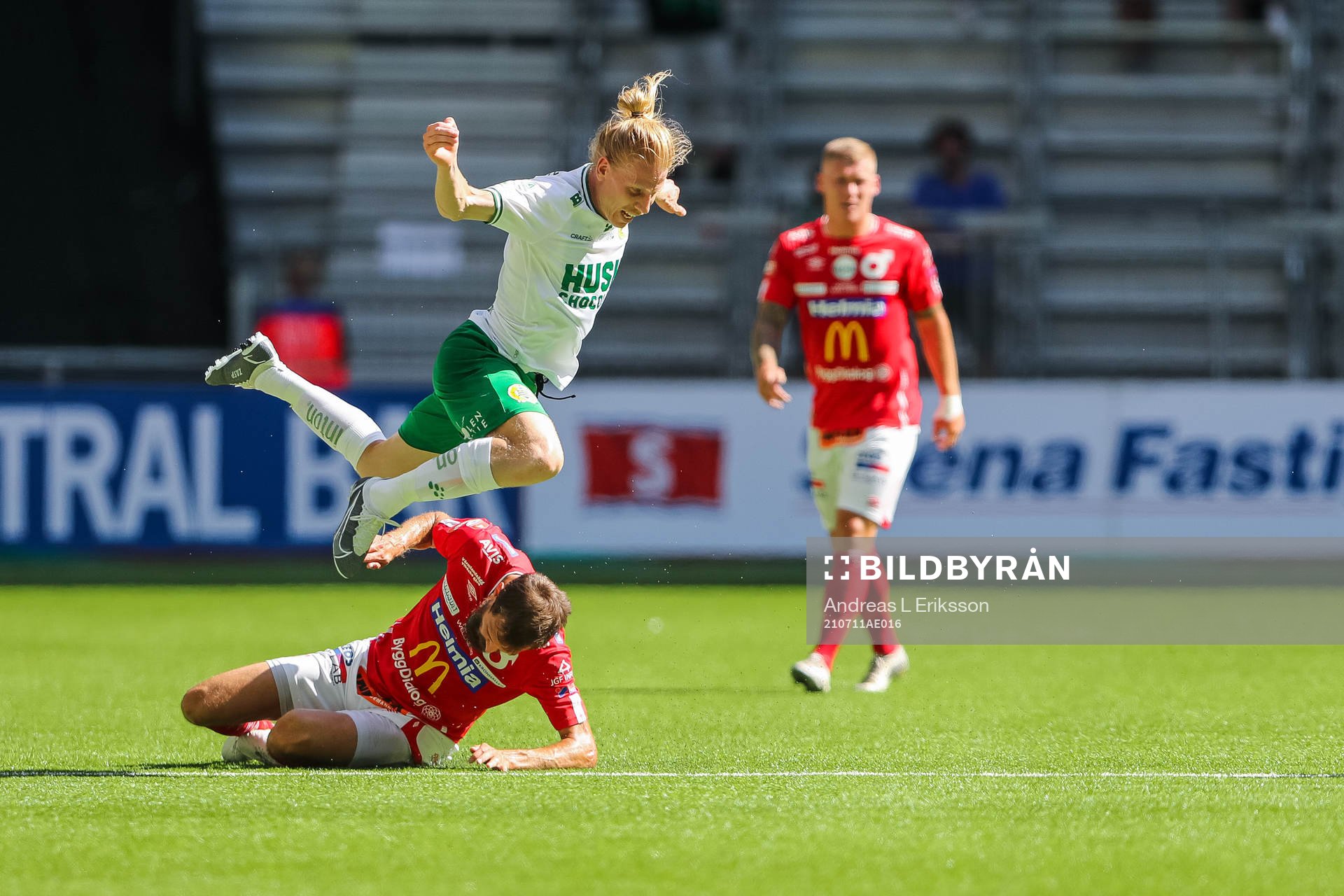 Degerfors Sebastian Olsson och Hammarbys Gustav Ludwigson