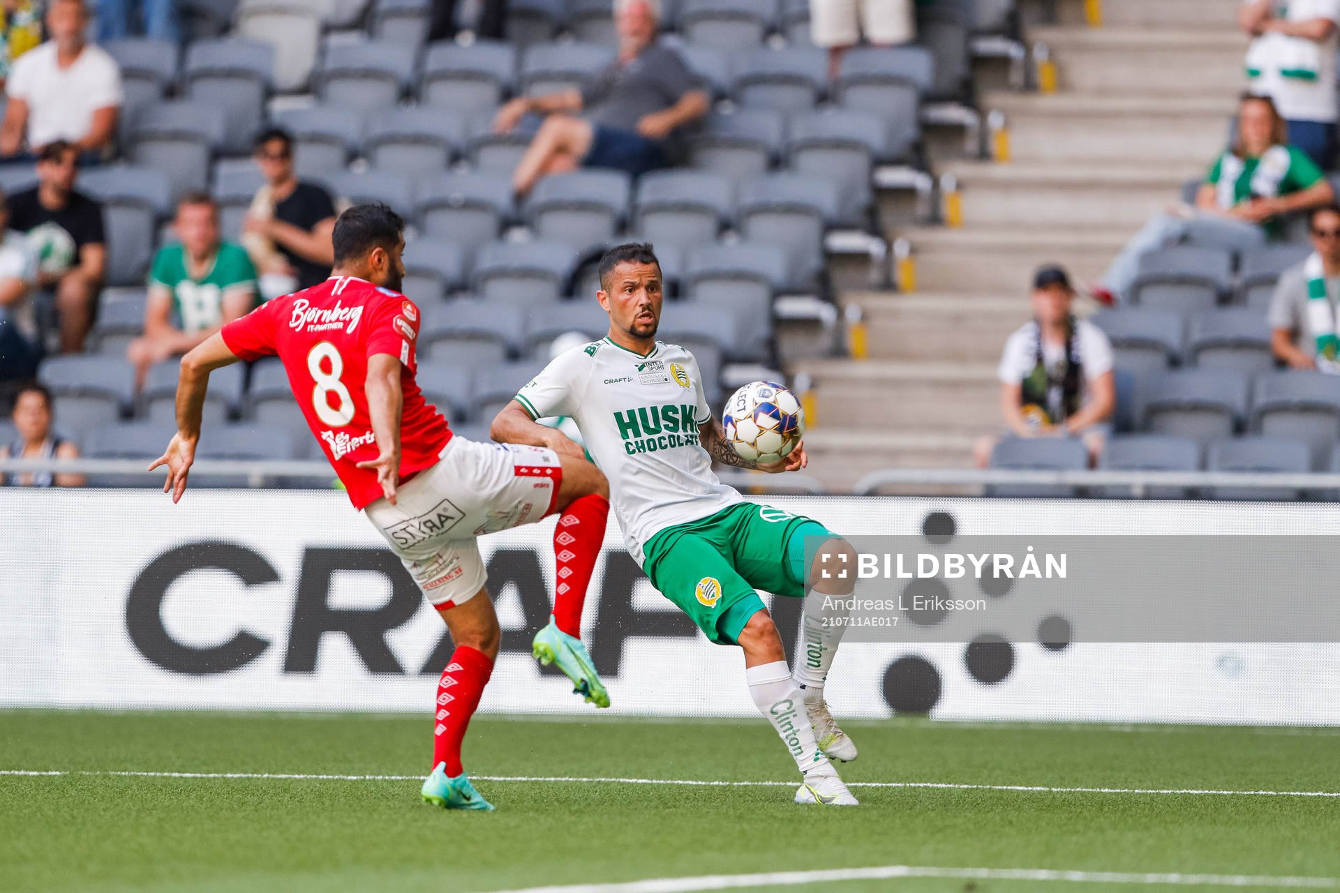 Degerfors Ferhad Ayaz och Hammarbys Mohanad Jeahze