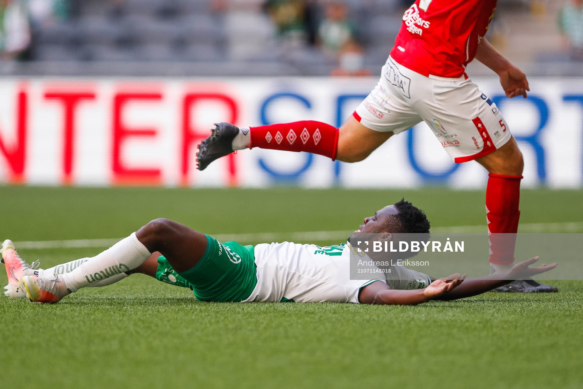 Hammarbys David Accam reagerar