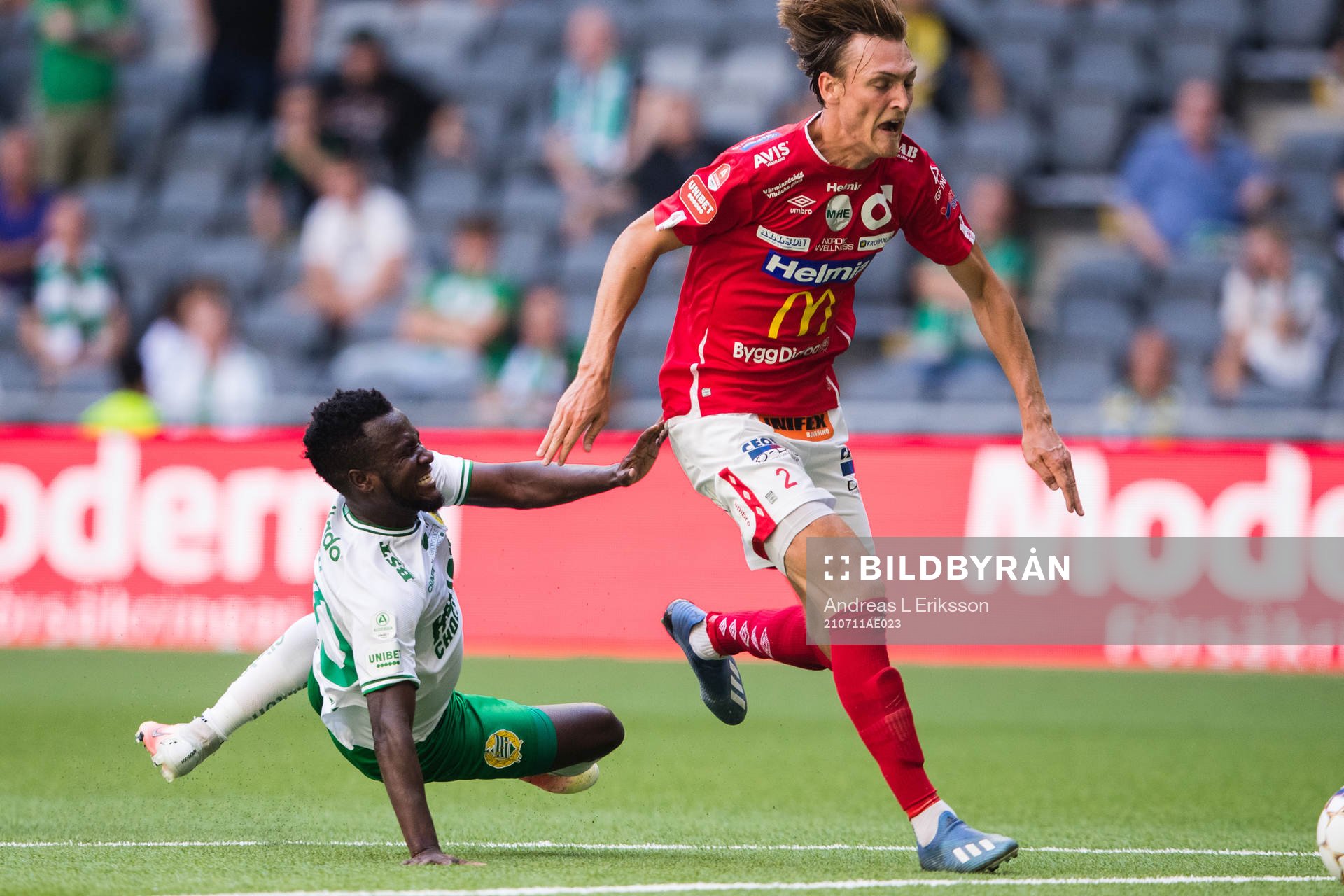 Hammarbys David Accam och Degerfors Gustav Granath