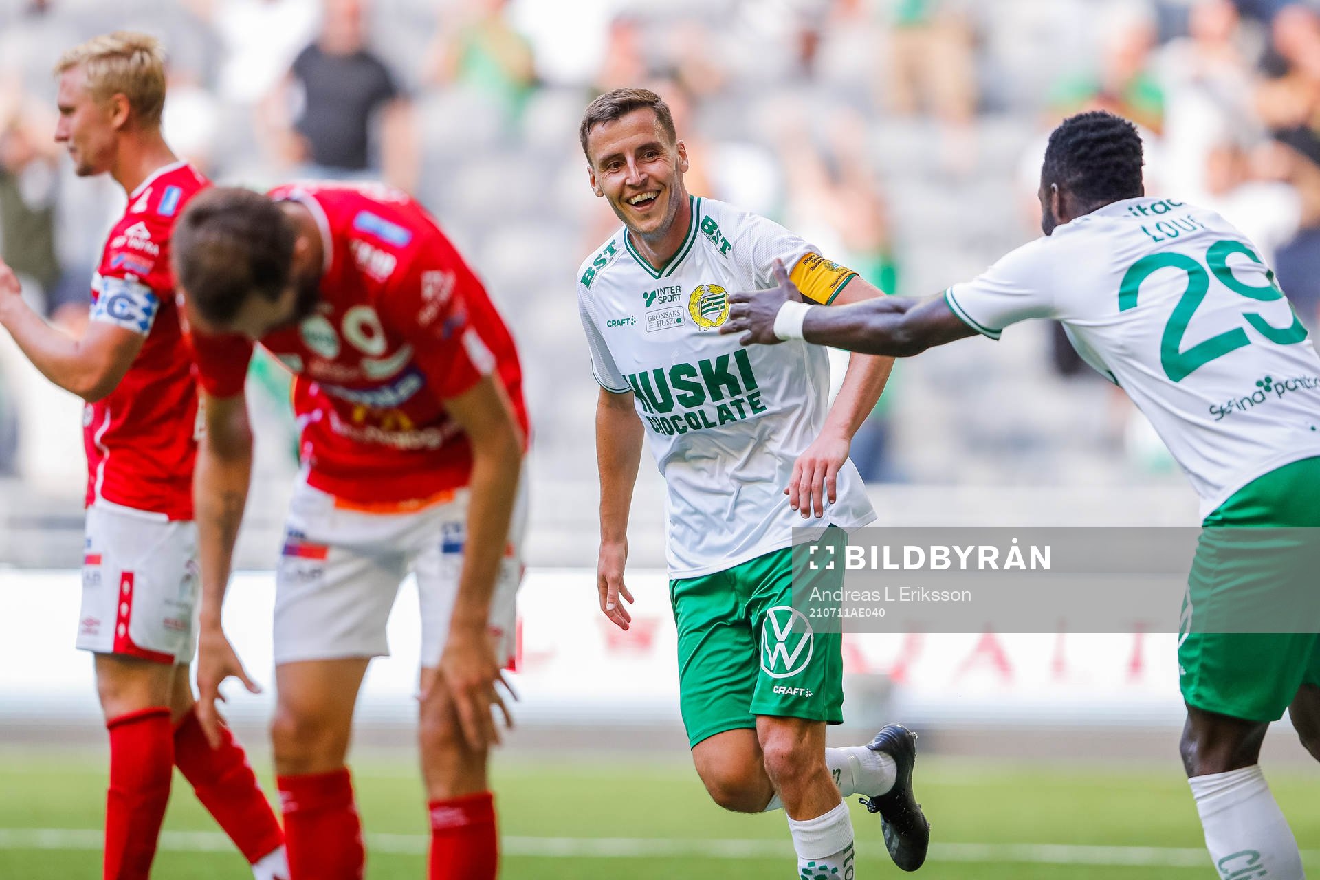 Hammarbys Jeppe Andersen jublar