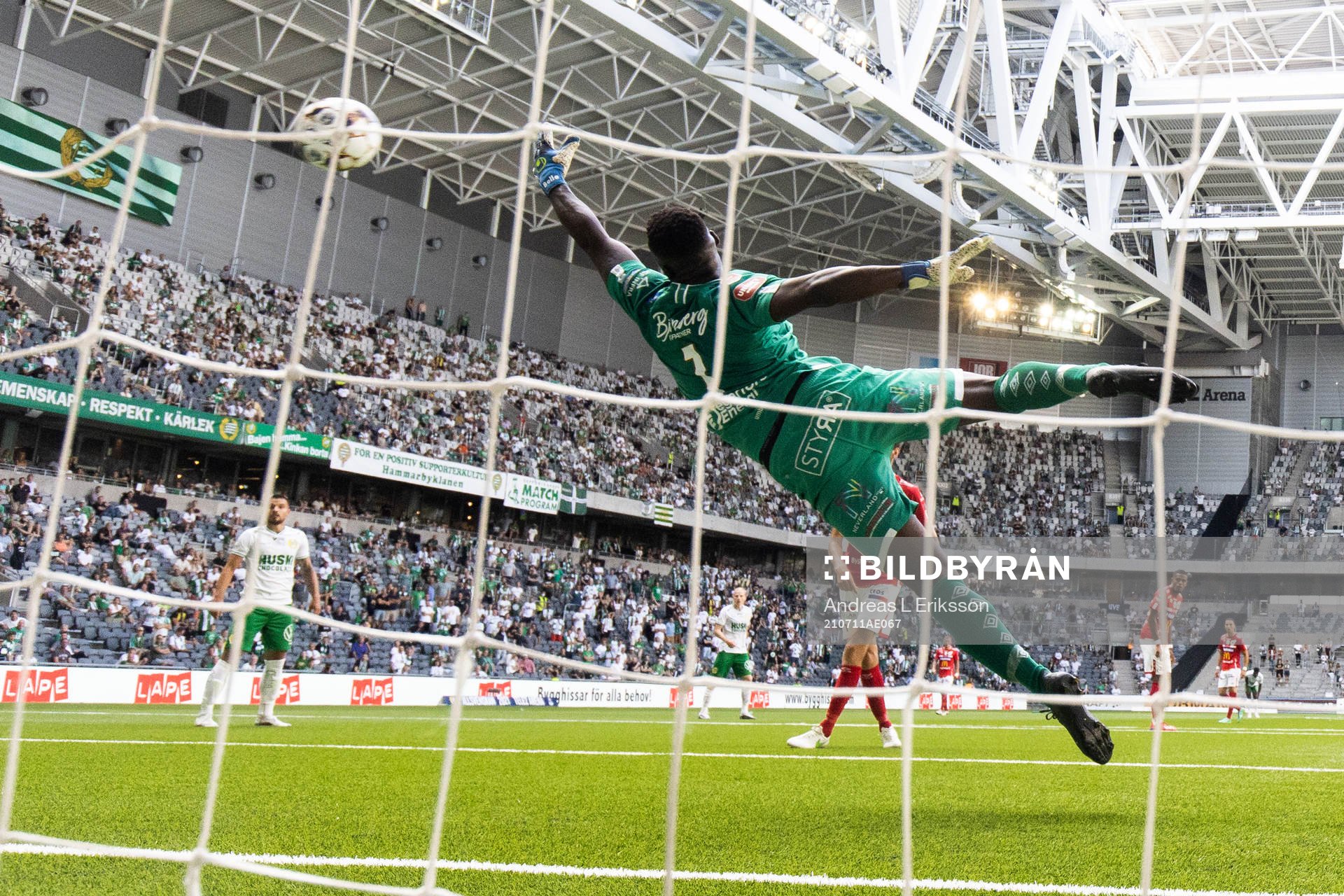 Degerfors målvakt Ismael Diawara släpper in 3-1 från