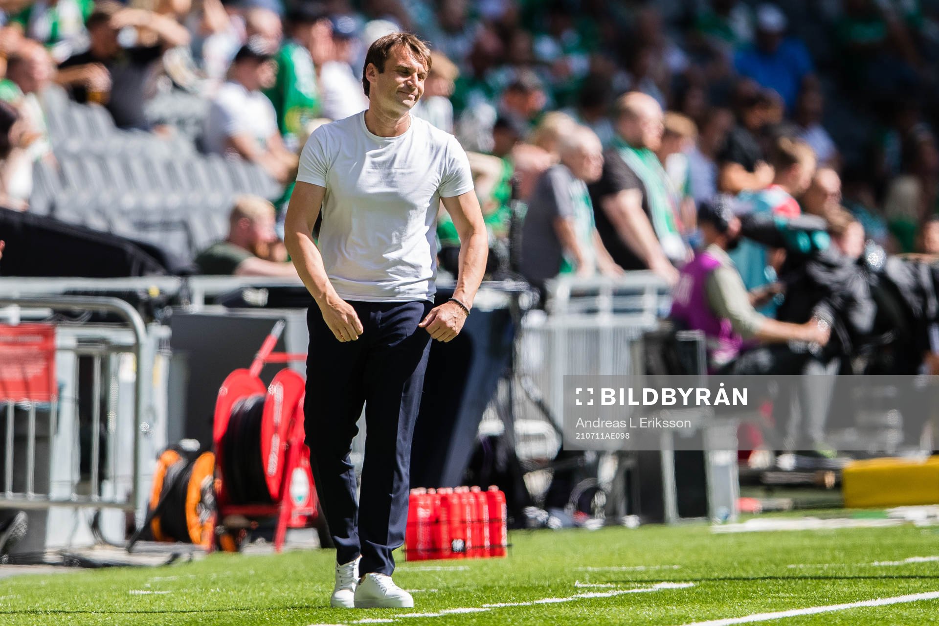 Hammarbys tränare Milos Milojevic deppar