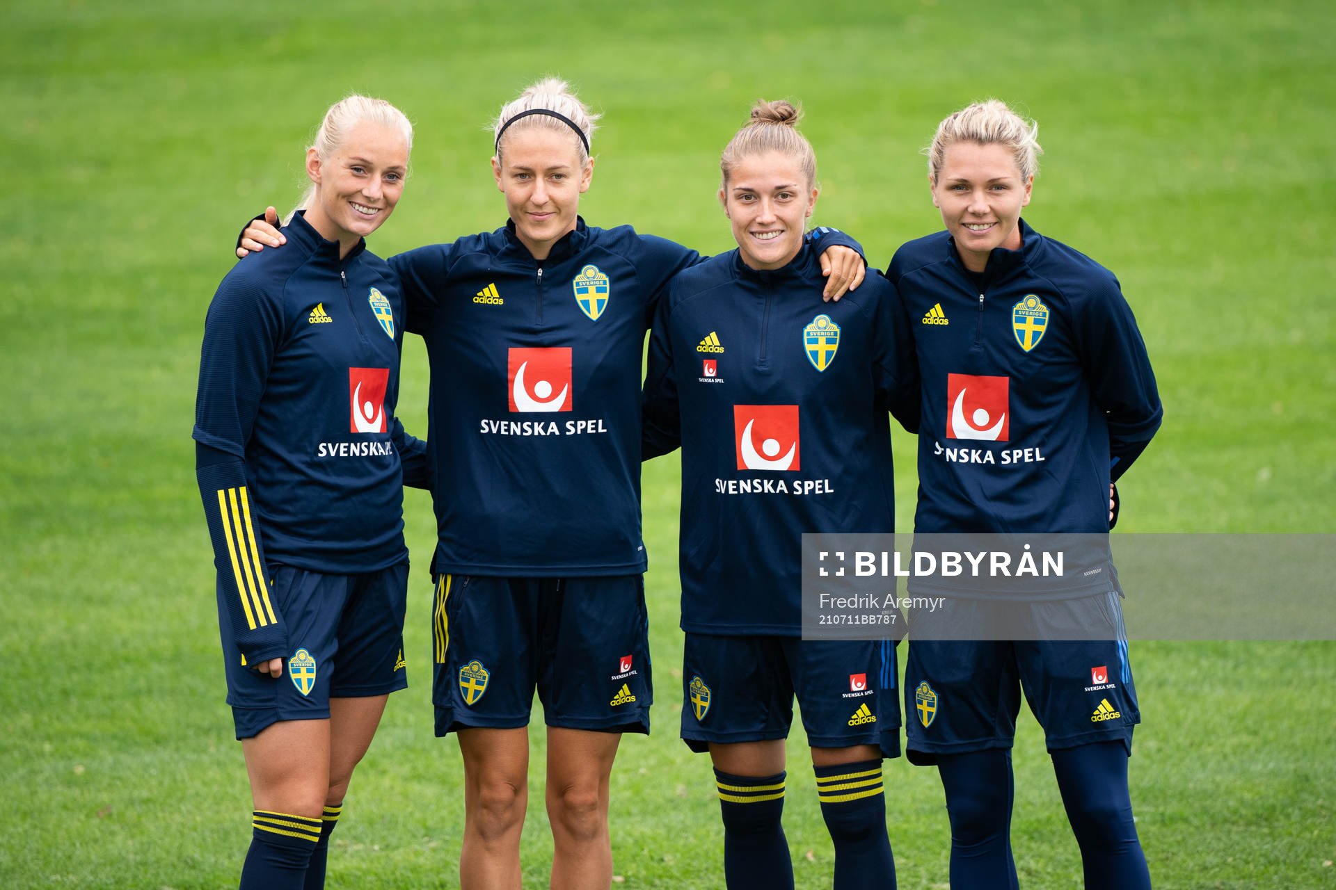 Stina Blackstenius, Emma Kullberg, Filippa Angeldahl och