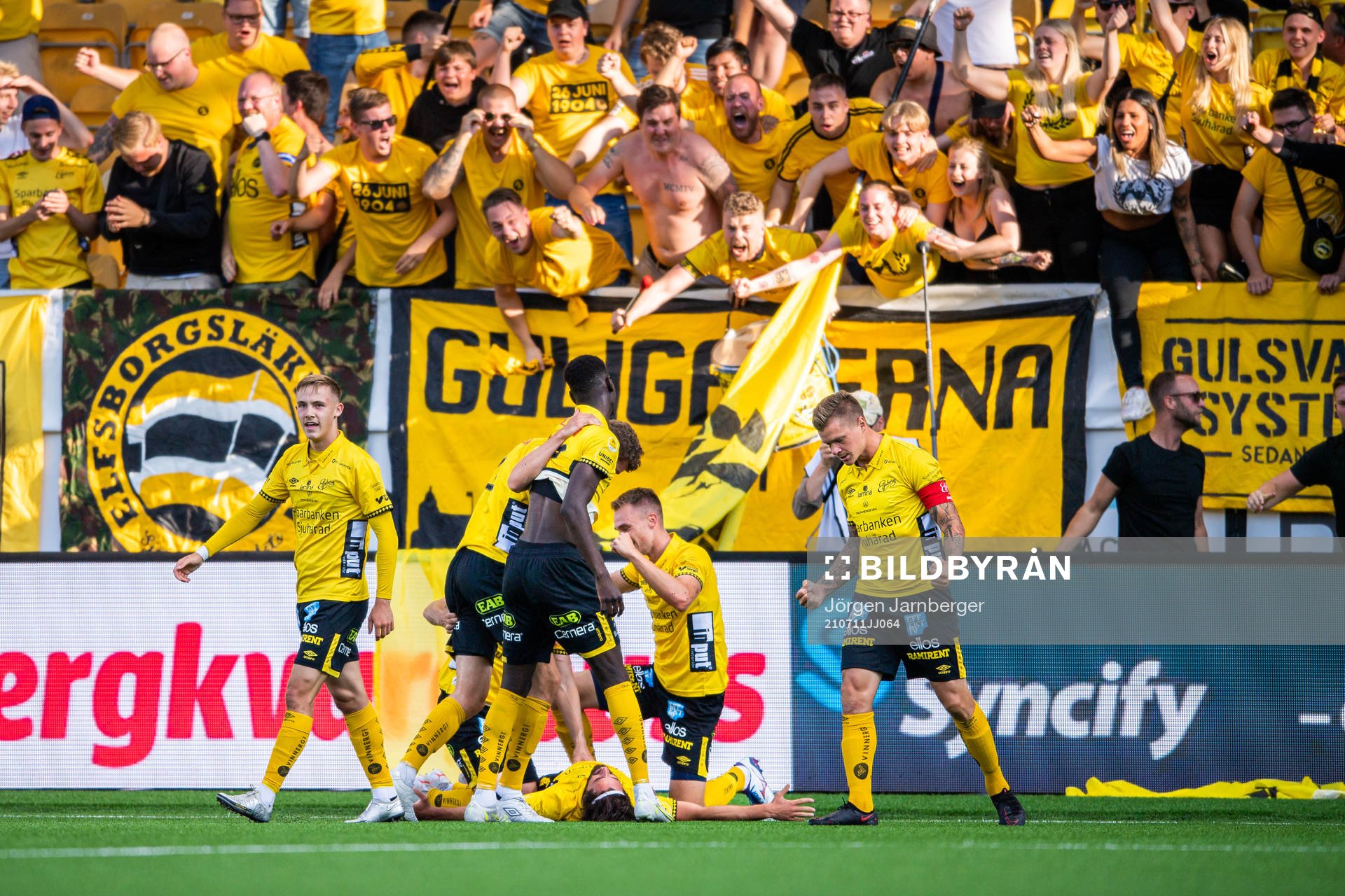 Elfsborgs spelare jublar
