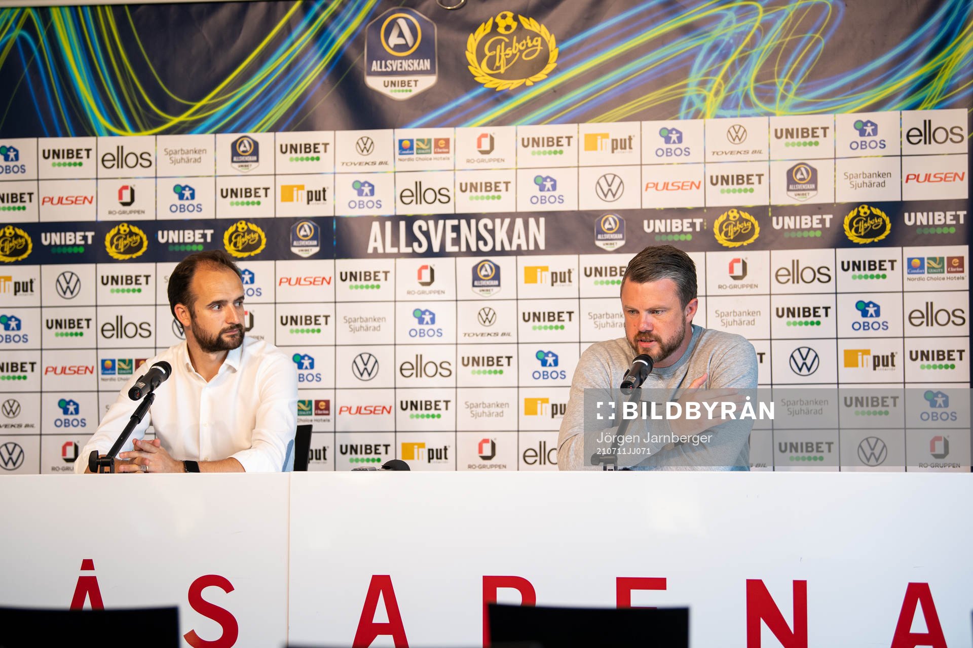 Örebros tränare Vitor Gazimba och Elfsborgs manager Jimmy