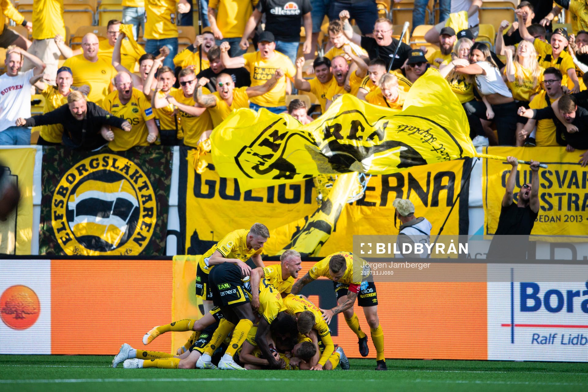 Elfsborgs spelare jublar