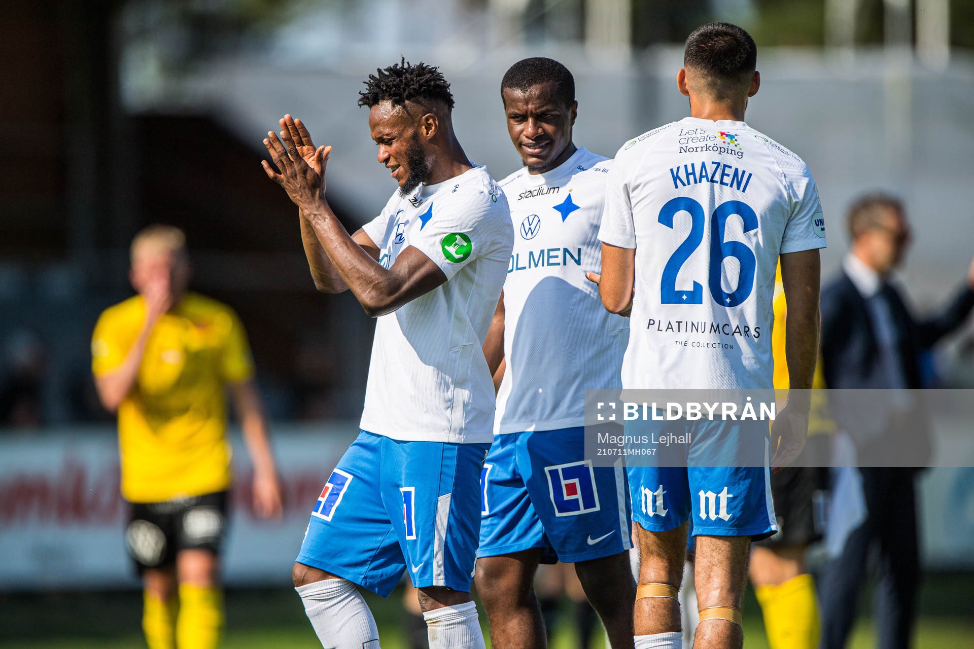IFK Norrköpings Samuel Adegbenro, Kristoffer Khazeni jublar