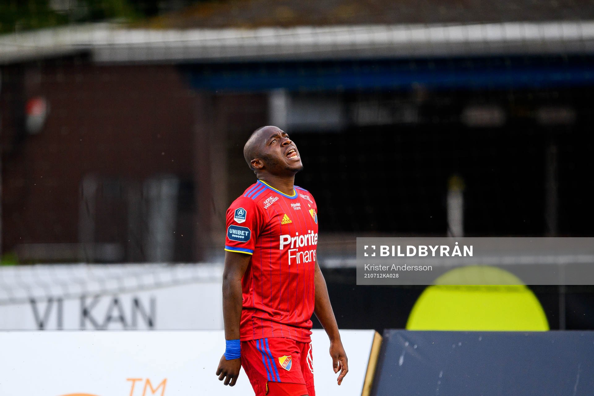 Djurgårdens Edward Chilufya deppar