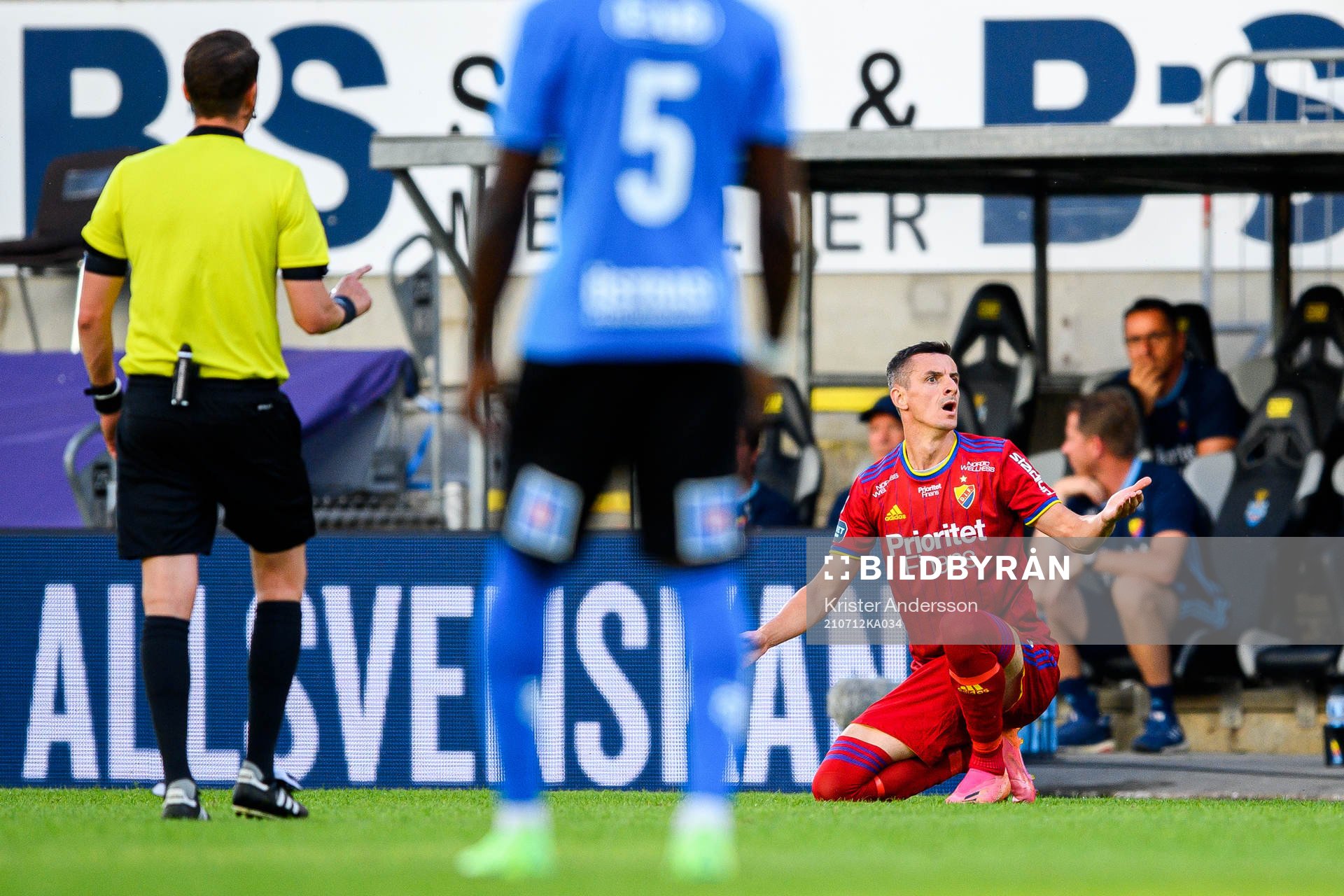 Djurgårdens Haris Radetinac reagerar