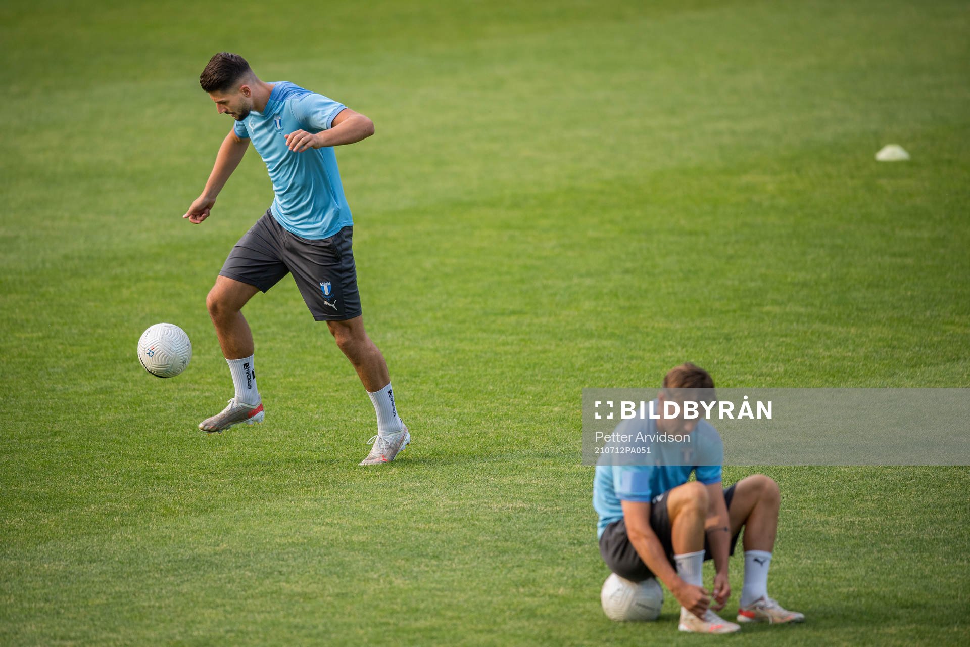 Antonio Colak and Eric Larsson of Malmö FF