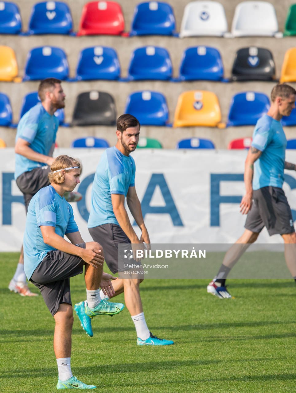 Sebastian Nanasi and Adi Nalic of Malmö FF