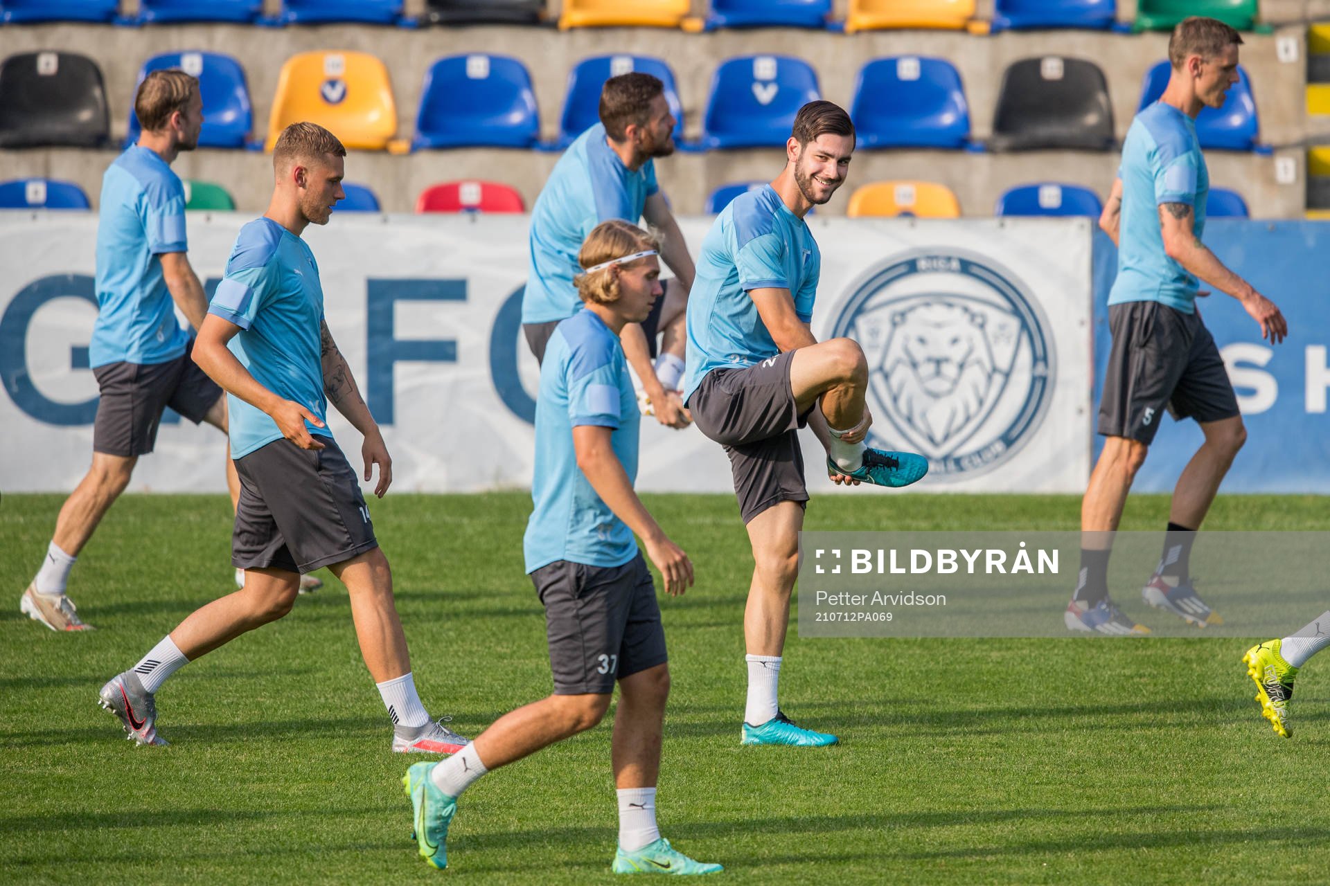 Felix Beijmo, Sebastian Nanasi and Adi Nalic of Malmö FF