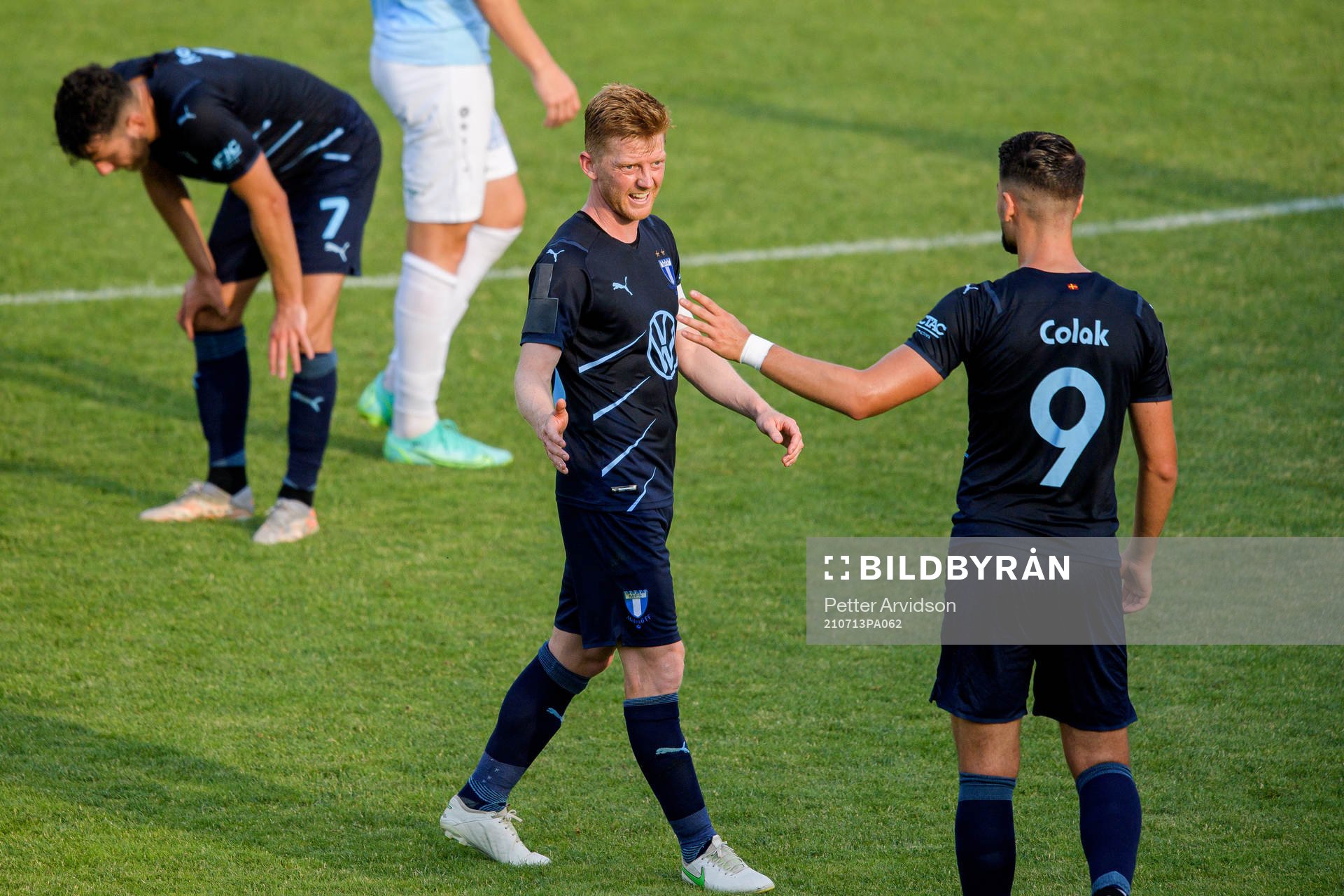 Anders Christiansen and Antonio Colak of Malmö FF