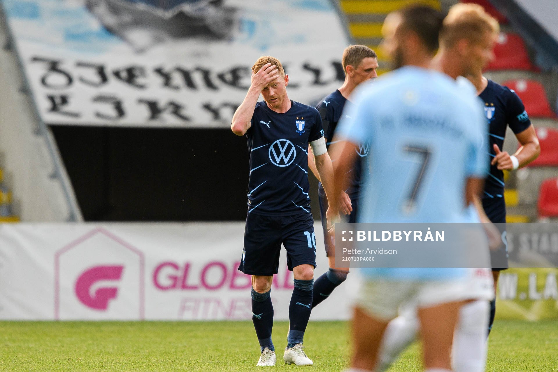 Anders Christiansen of Malmö FF looks dejected