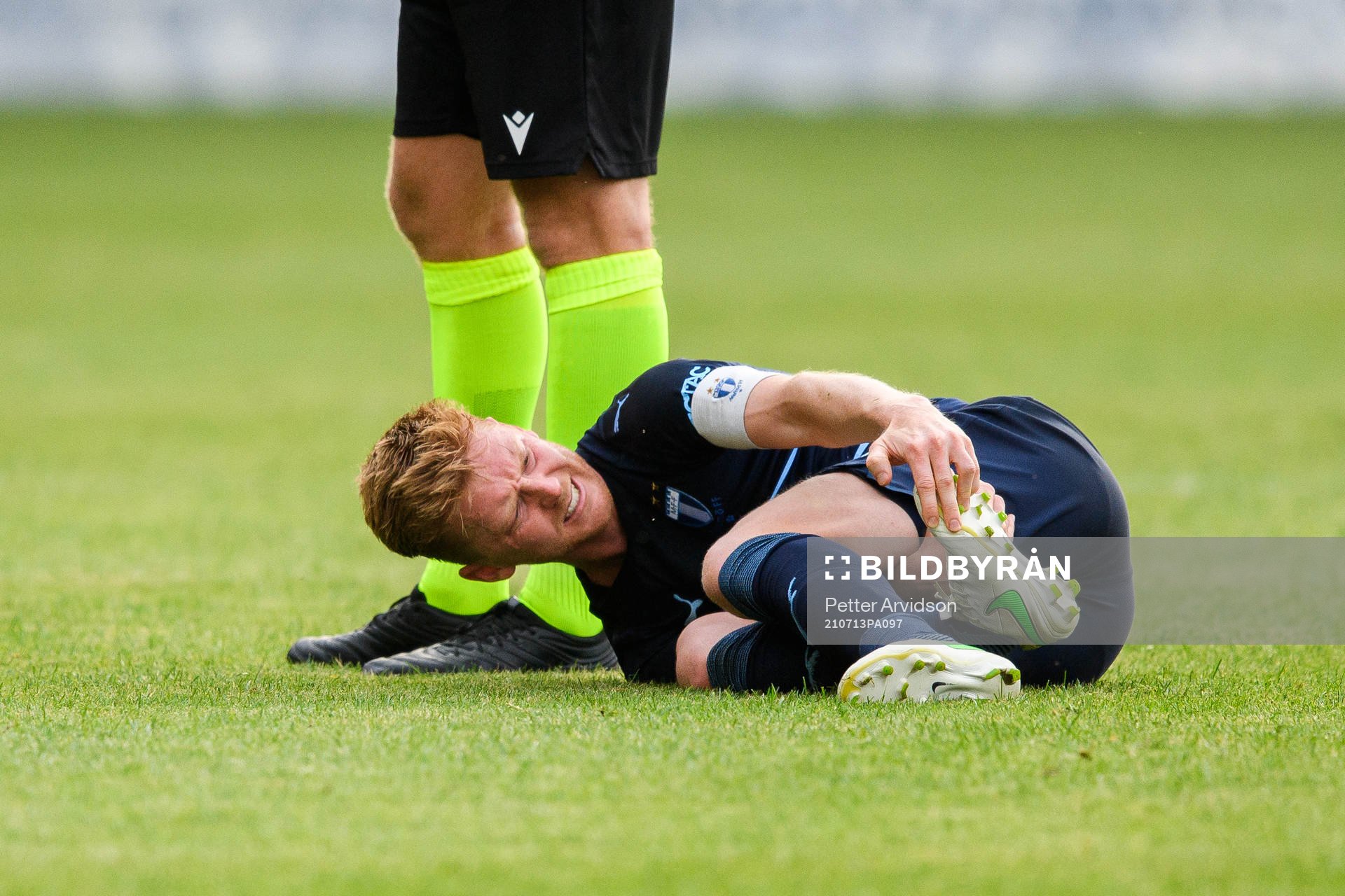 Anders Christiansen of Malmö FF in pain