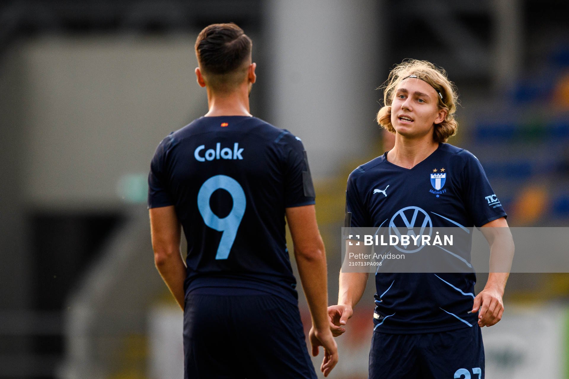 Antonio Colak and Sebastian Nanasi of Malmö FF