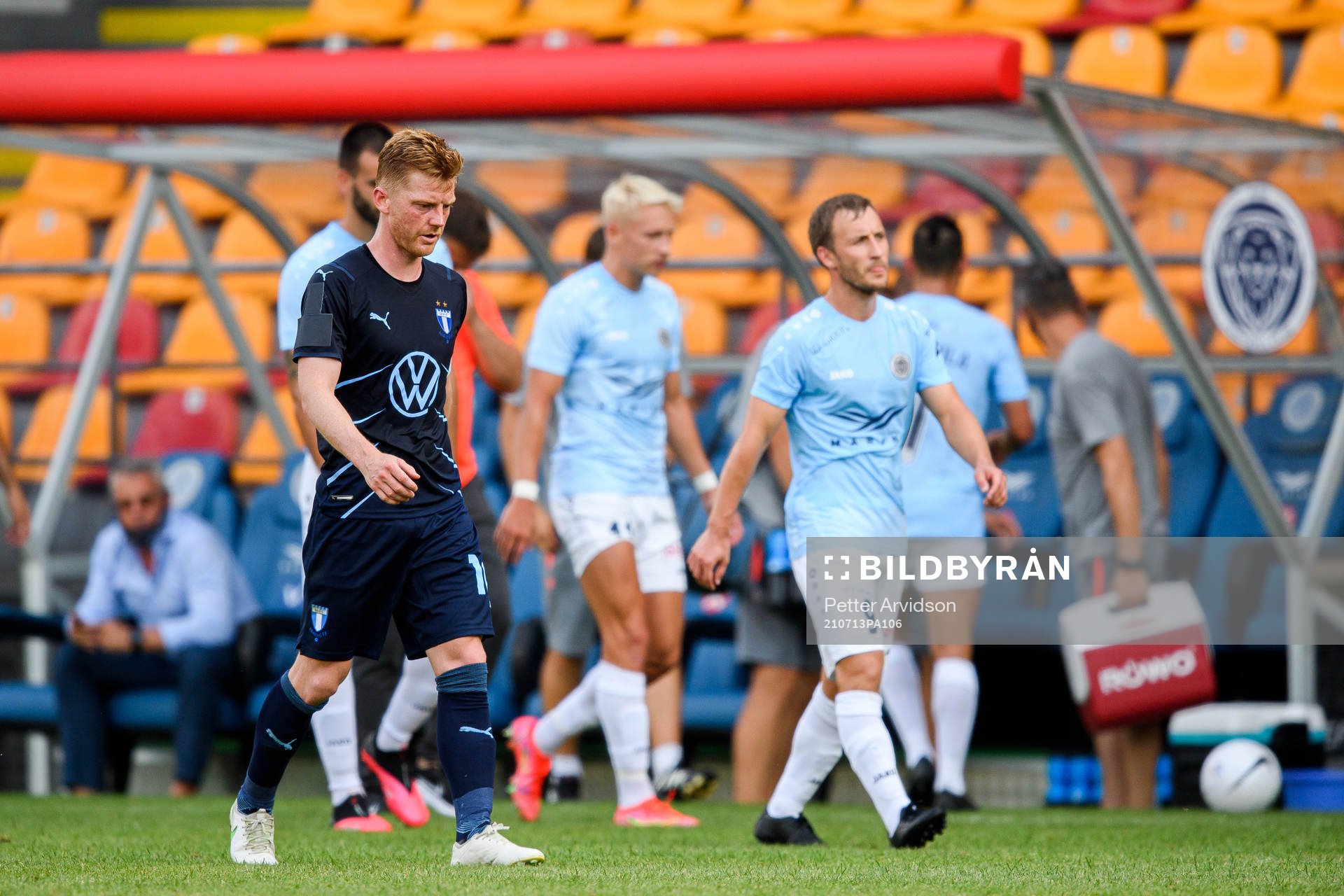 Anders Christiansen of Malmö FF looks dejected