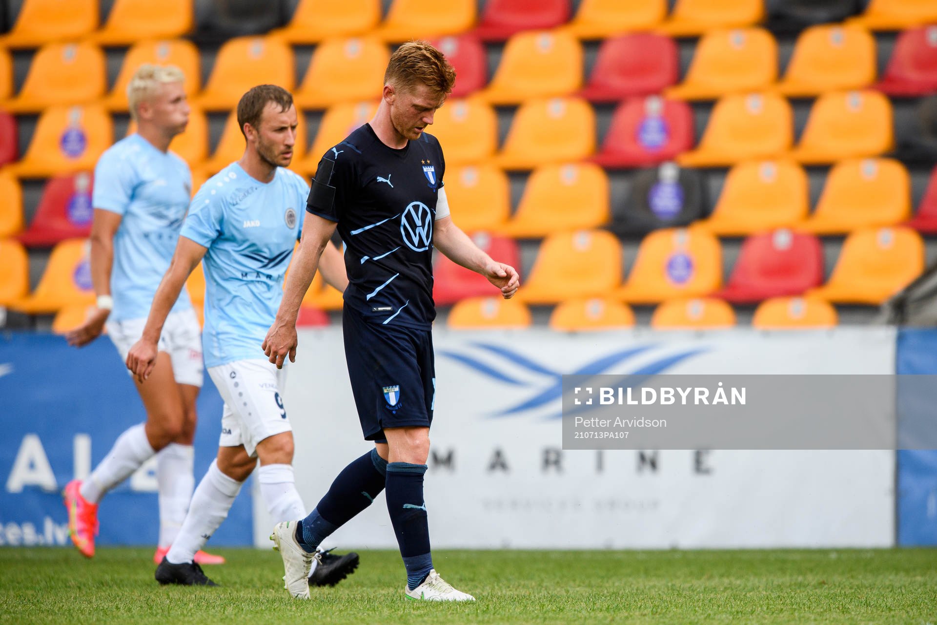 Anders Christiansen of Malmö FF looks dejected