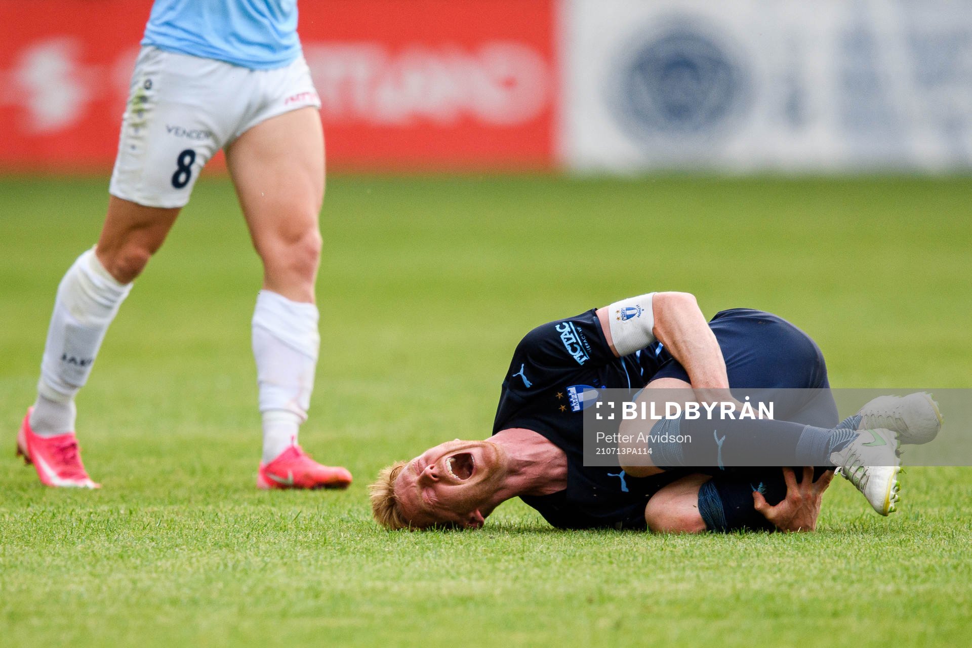 Anders Christiansen of Malmö FF in pain