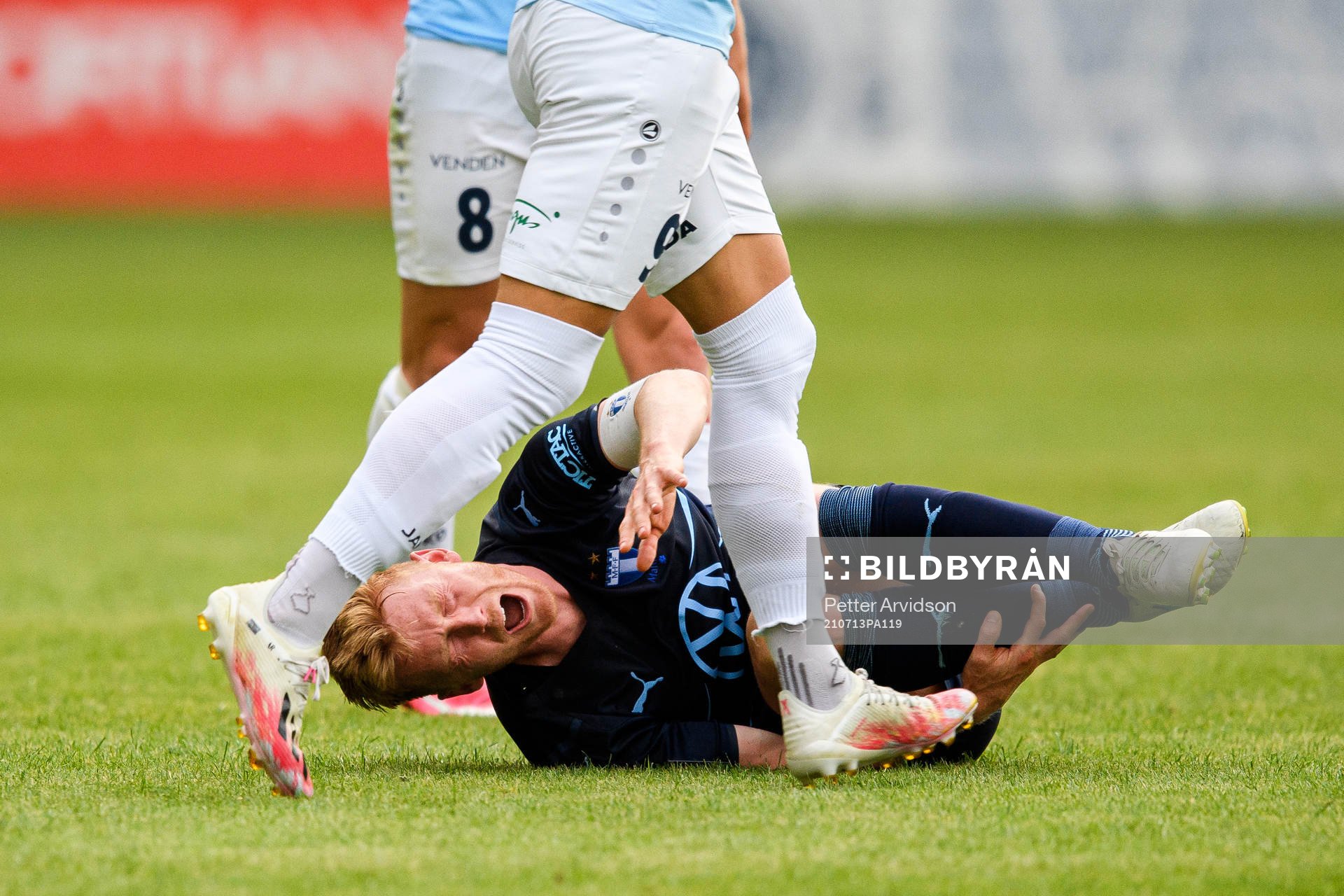 Anders Christiansen of Malmö FF in pain