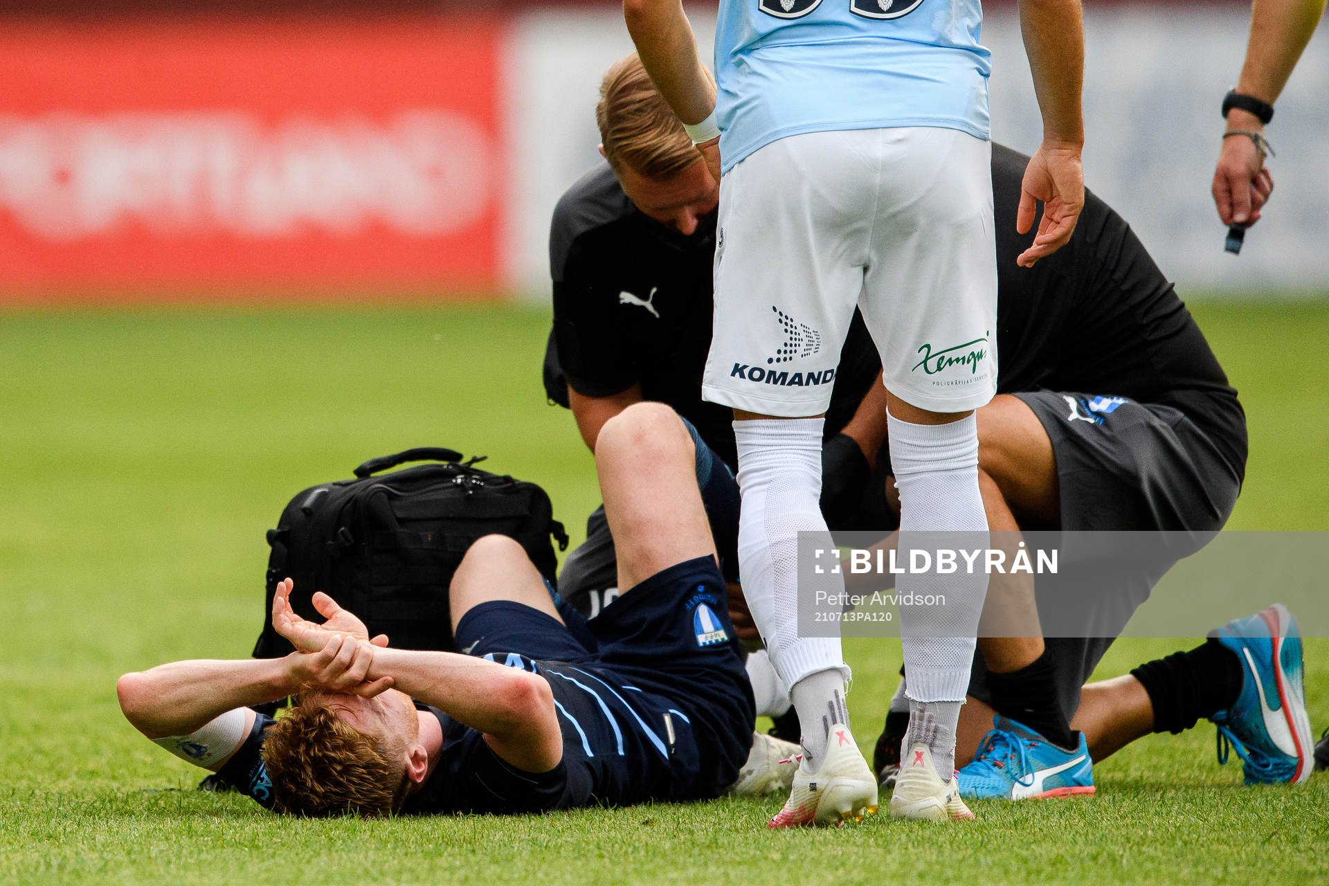 Anders Christiansen of Malmö FF in pain