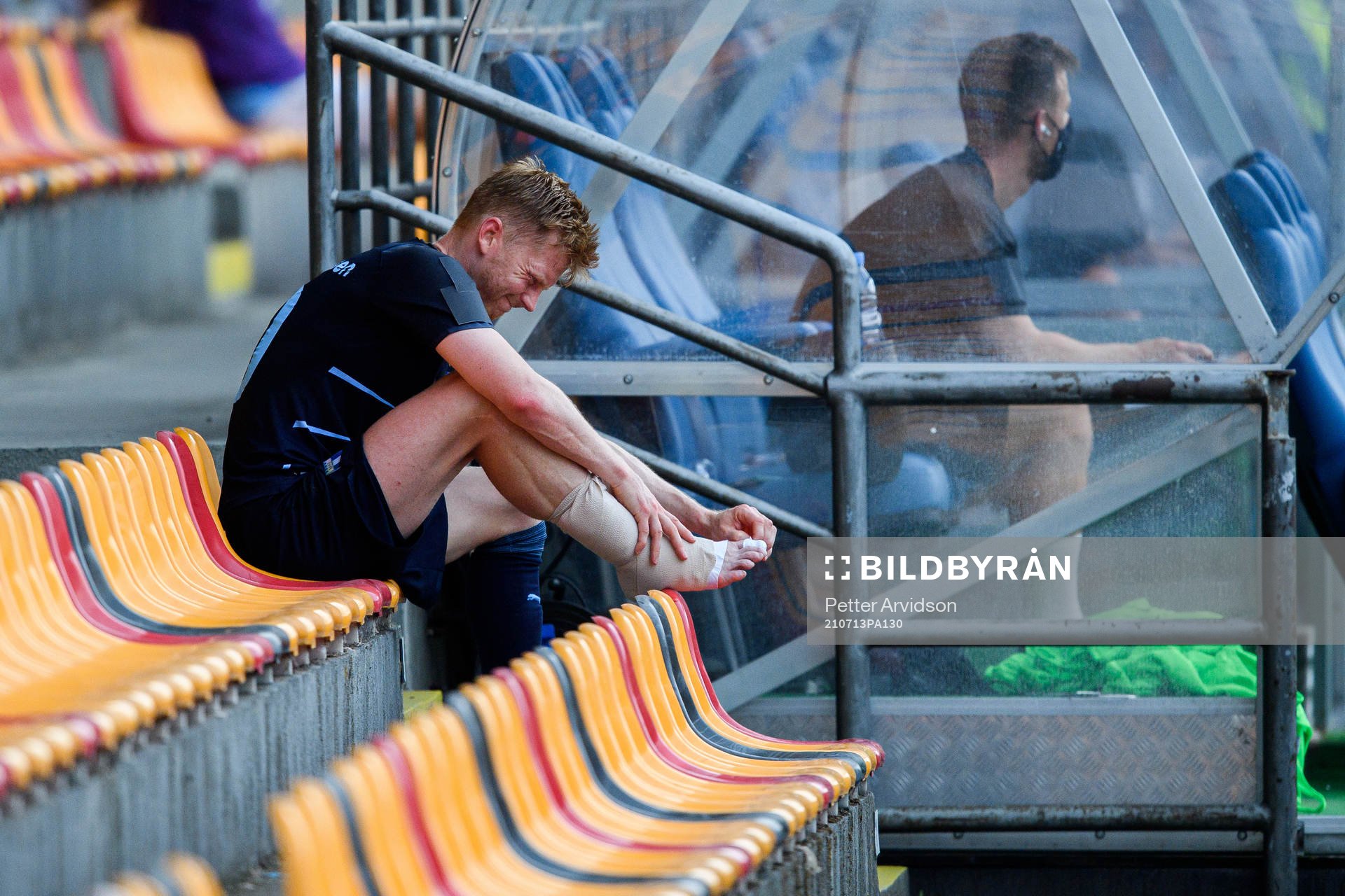 Anders Christiansen of Malmö FF in pain