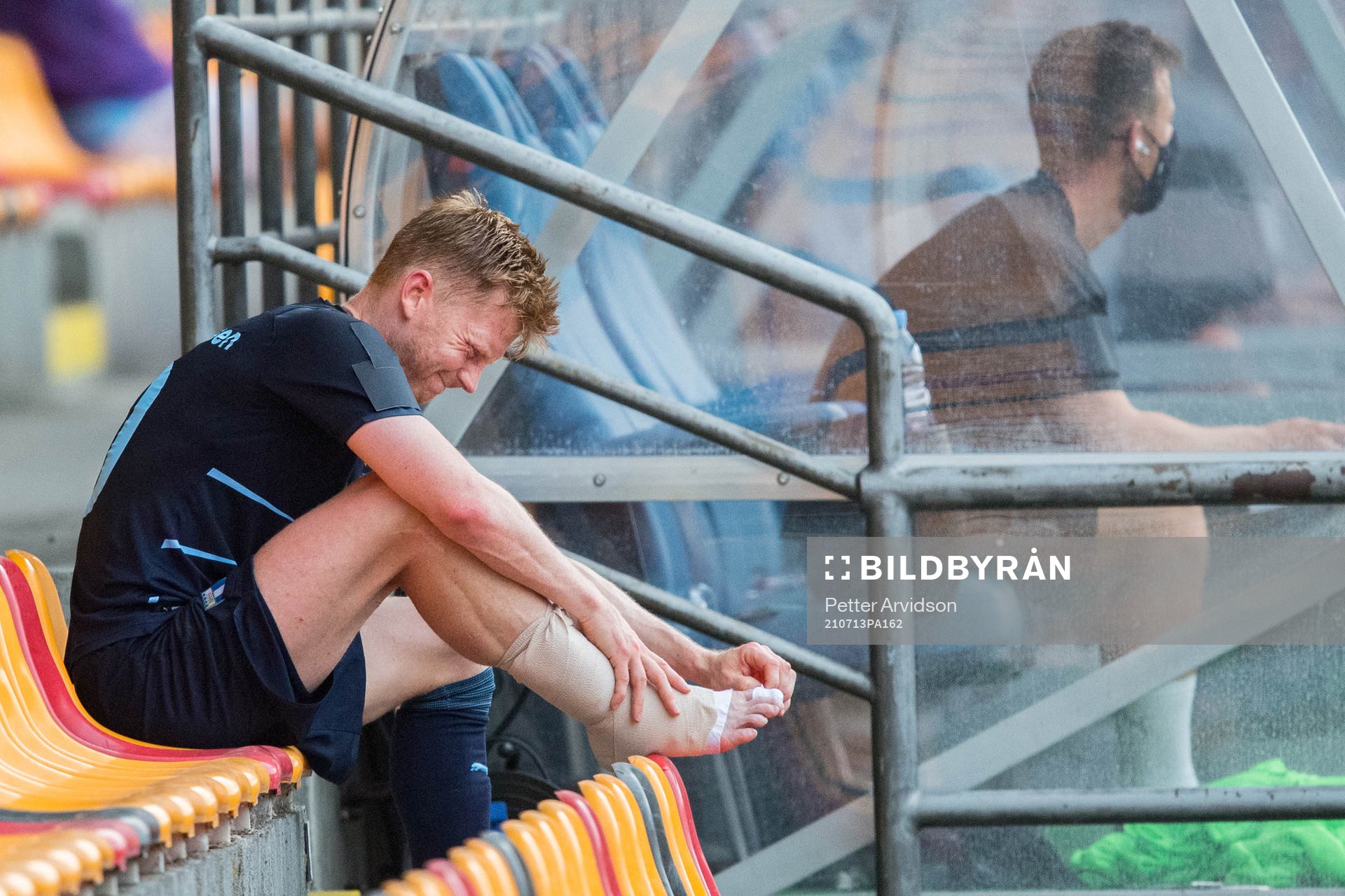 Anders Christiansen of Malmö FF with bandage around his
